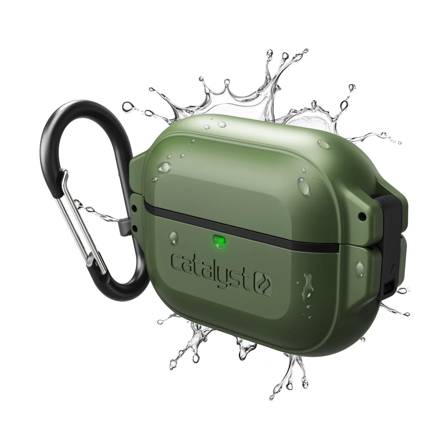 AirPods Pro (Gen 2/1) - 100M Waterproof Total Protection Case + Carabiner