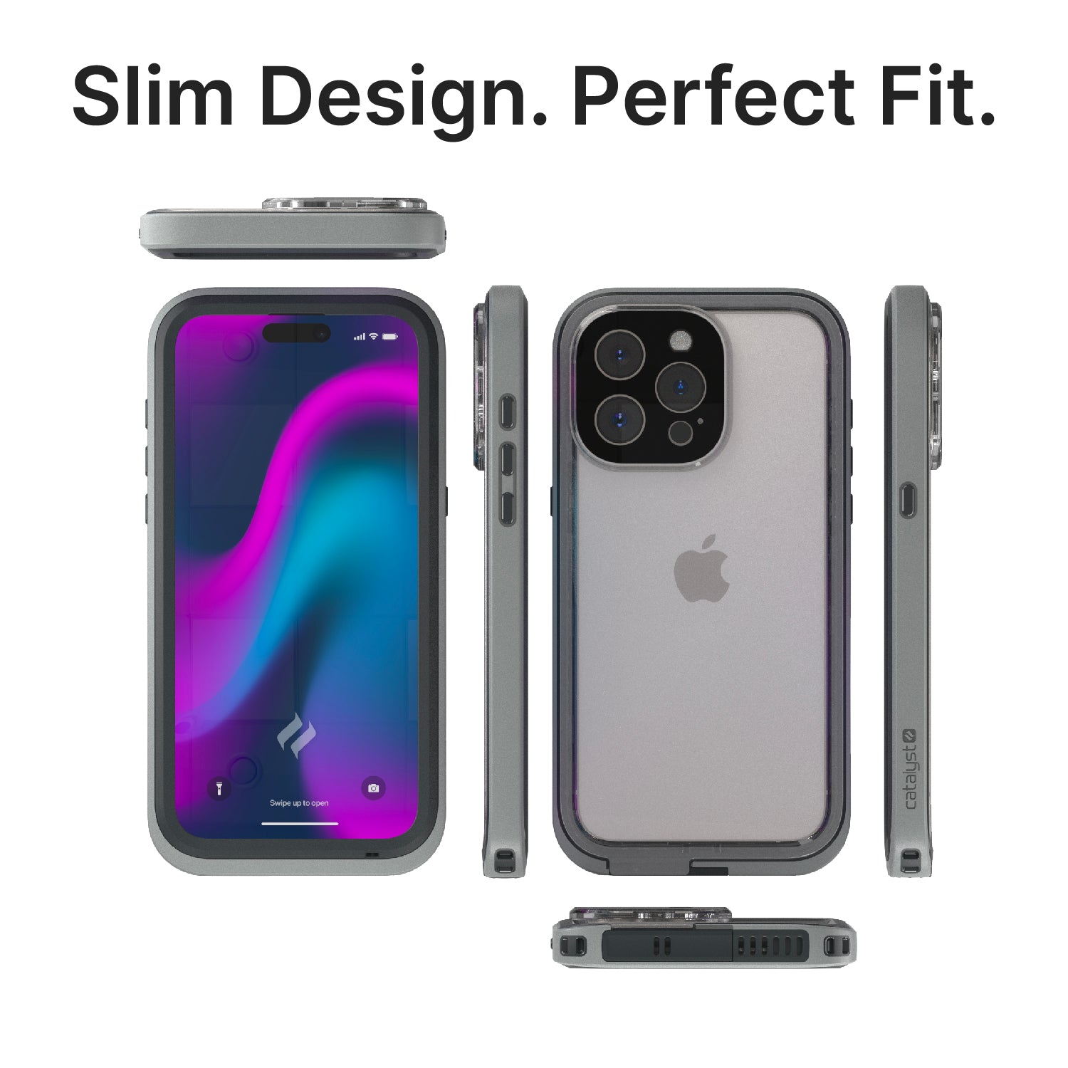 CATIPHO15GRYLP-FBA | Catalyst iPhone 15 Pro Max Waterproof Case Total Protection case slim design