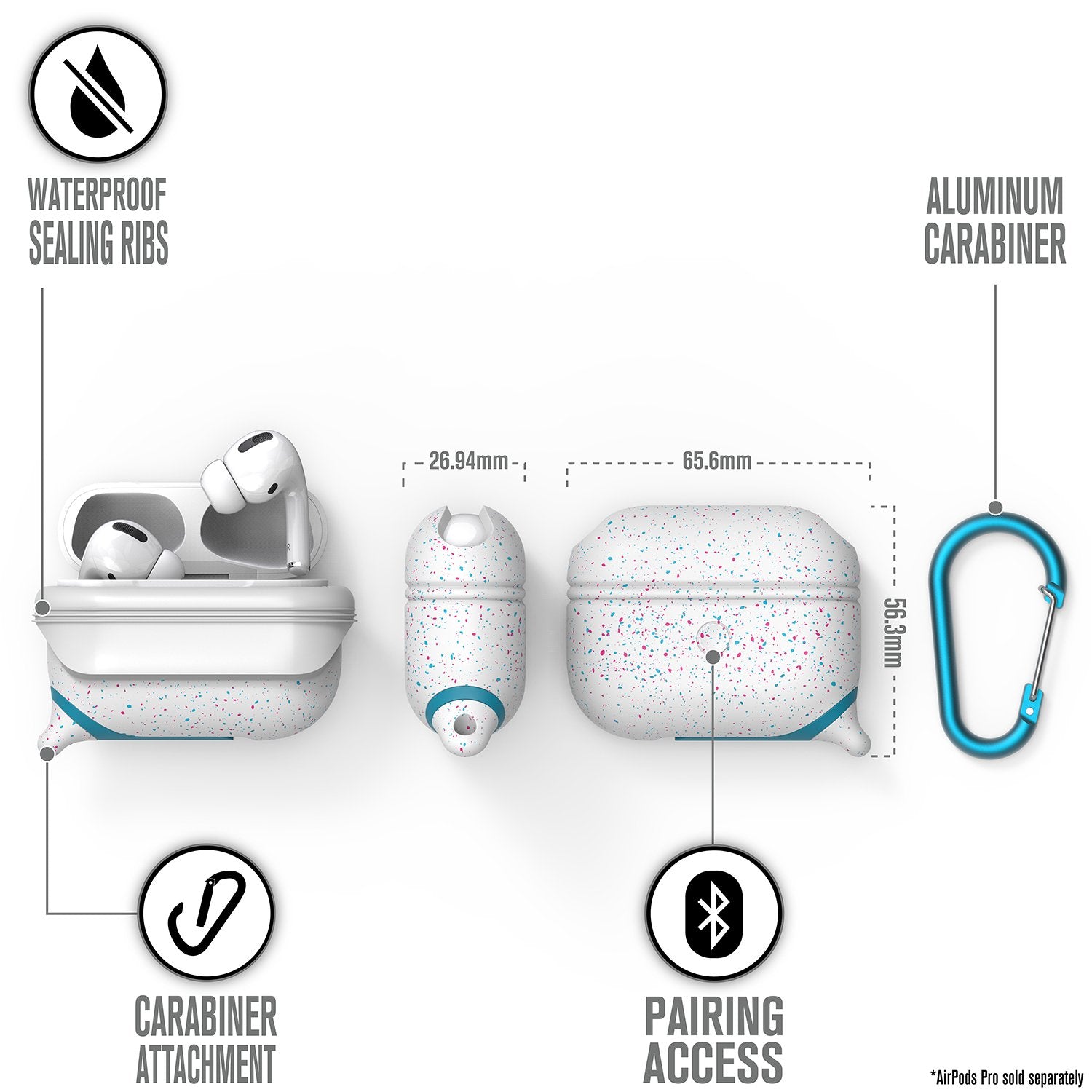 CATAPLAPDPROFUN | Waterproof Case for AirPods Pro - Special Edition