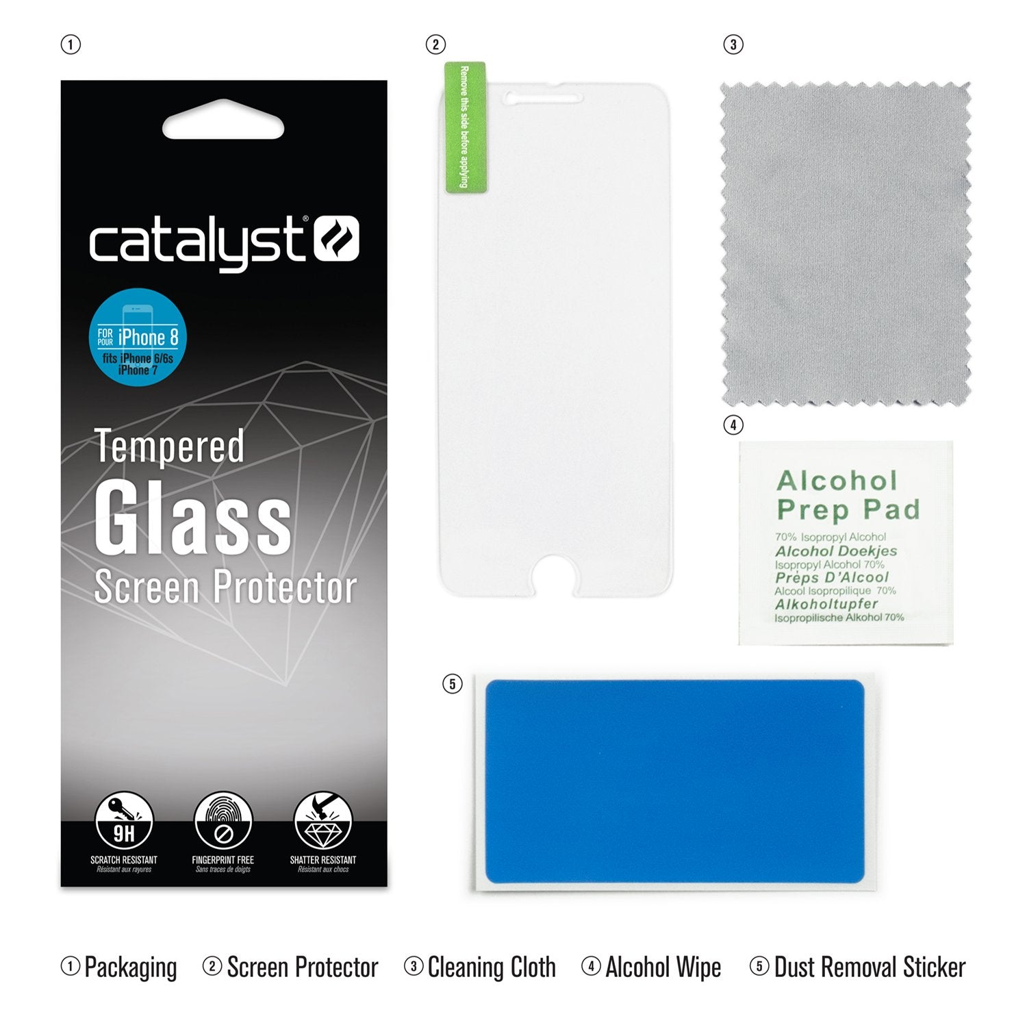 CATGLASIPHO8 | Tempered Glass Screen Protector for iPhone 8