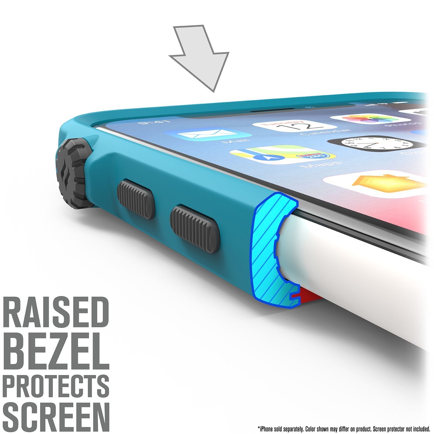 CATDRPHXTEAL | Impact Protection Case for iPhone X/Xs