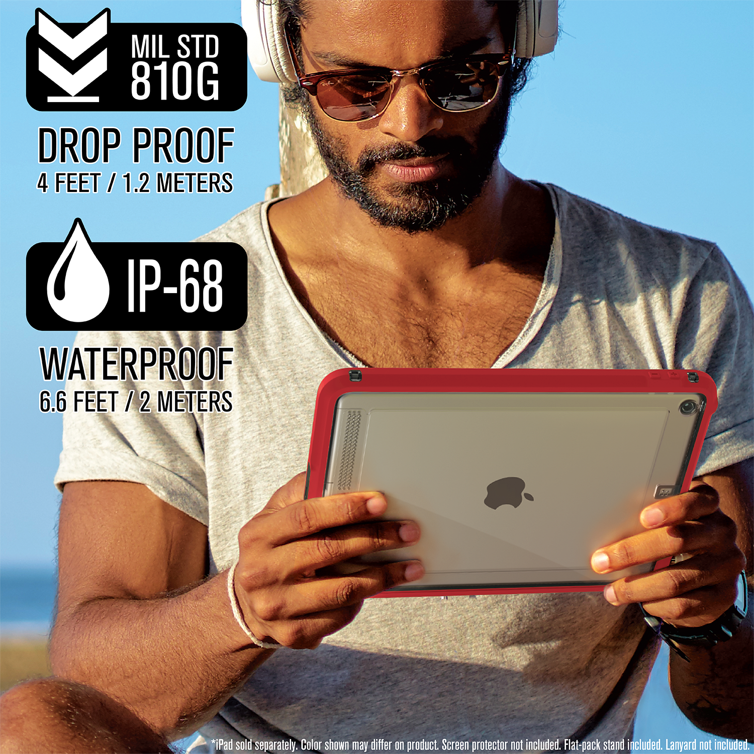 CATIPD7THRED | Waterproof Case for 10.2" iPad (2019)