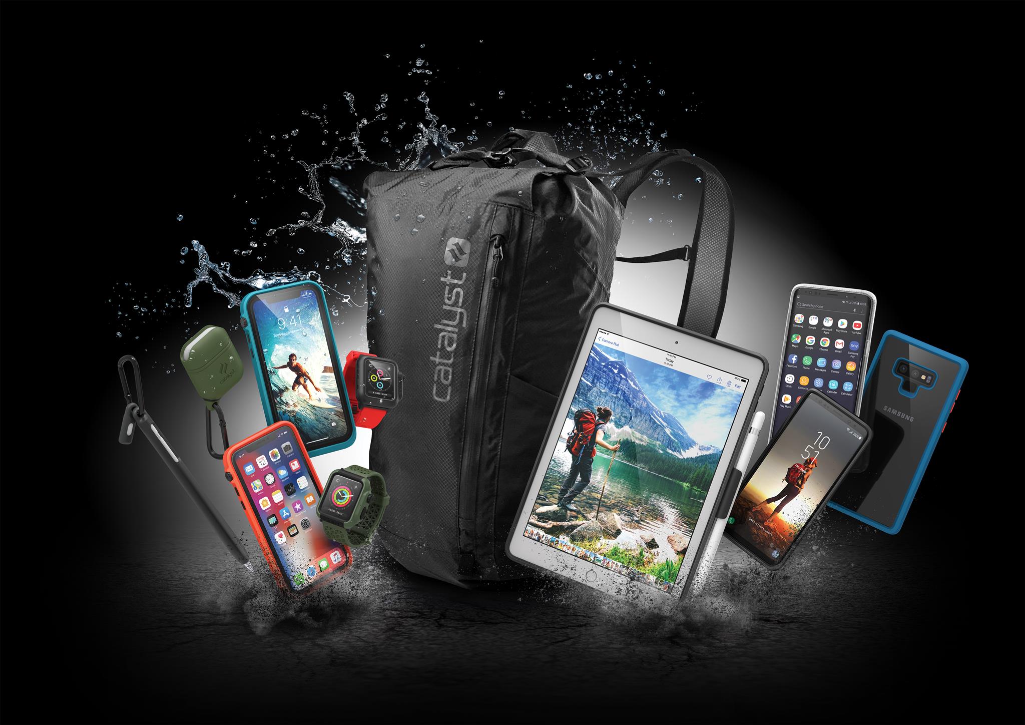 CATALYST INTRODUCES VERSATILE WATERPROOF BACKPACK AND IMPACT PROTECTION CASES FOR GALAXY NOTE 9 AND NEW 9.7-INCH IPAD