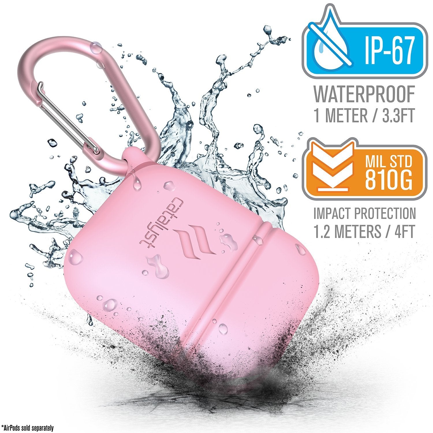 AirPods - Waterproof Case + Carabiner-EU