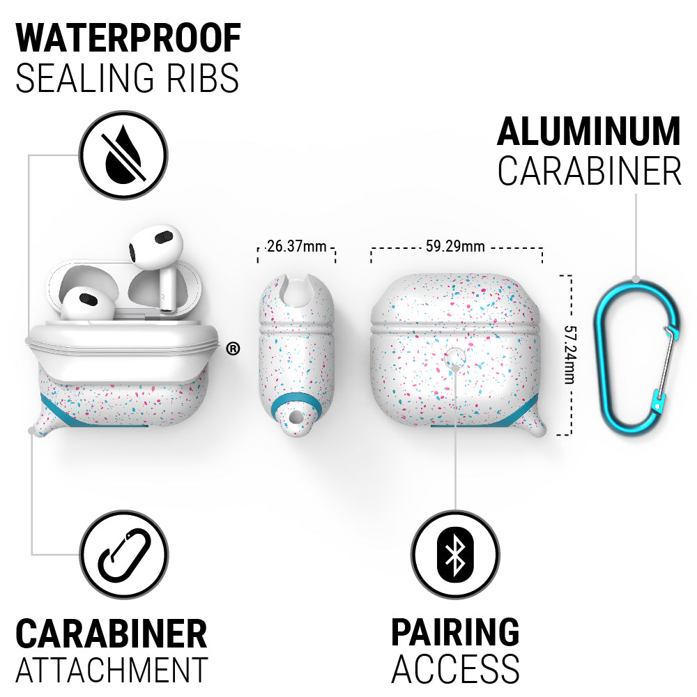 AirPods (Gen 3) - Waterproof Case + Carabiner-EU