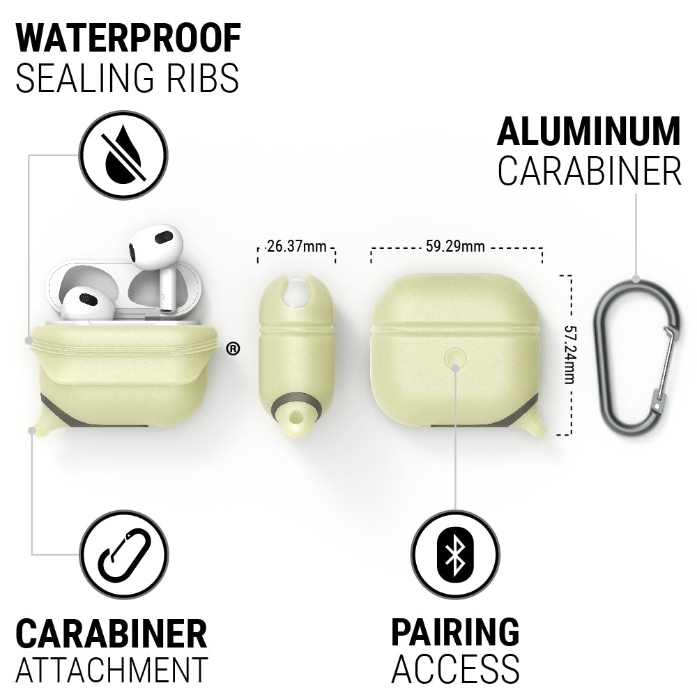 AirPods (Gen 3) - Waterproof Case + Carabiner-UK
