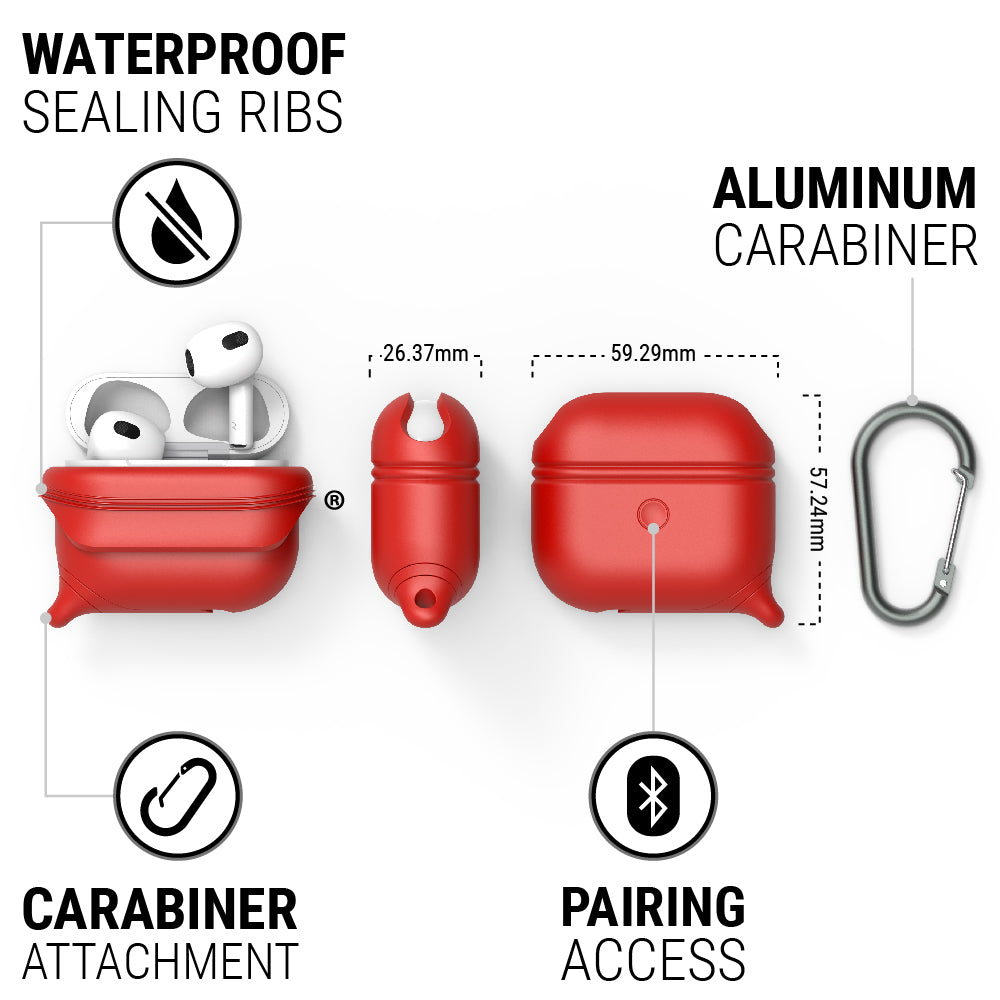 AirPods (Gen 3) - Waterproof Case + Carabiner-EU