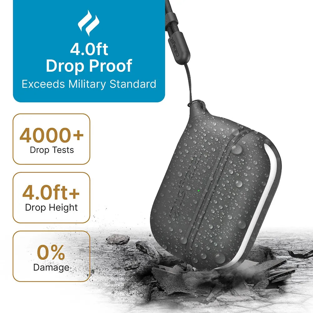 AirPods Pro (Gen 2/1) - Waterproof Case + Lanyard