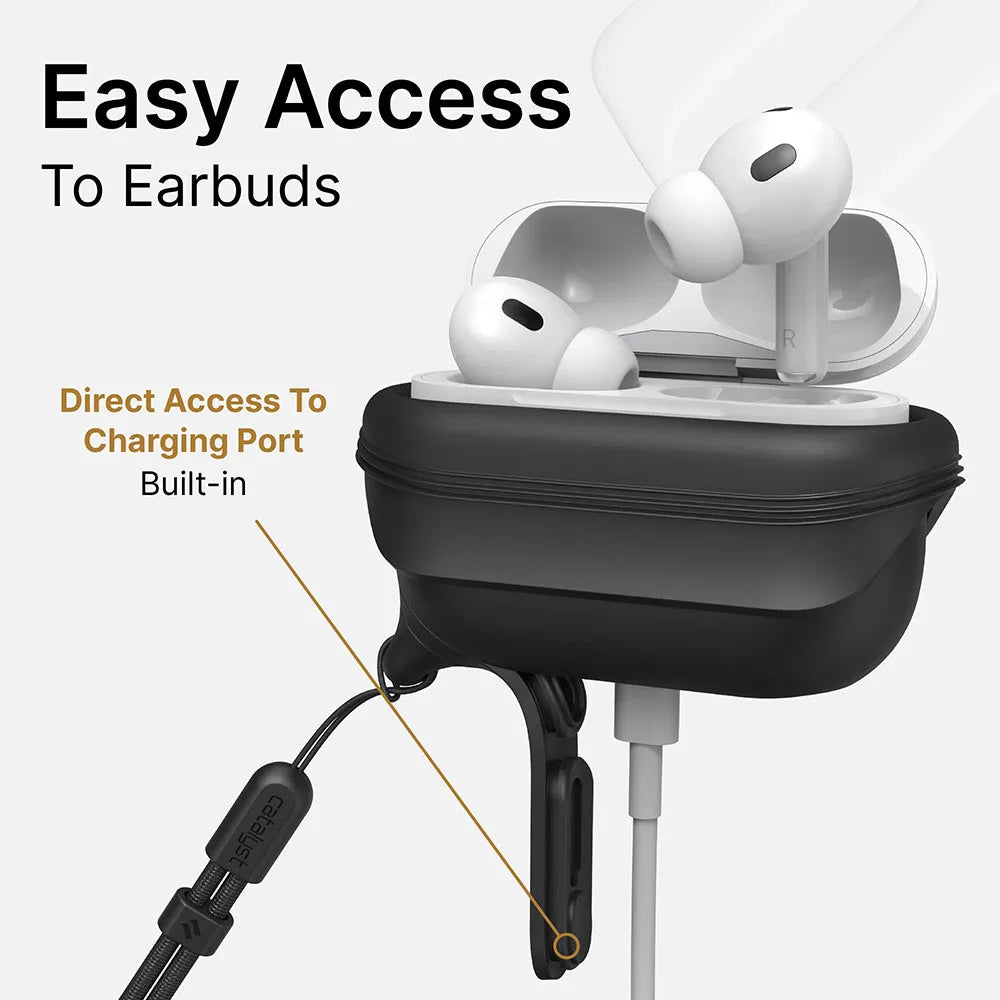 AirPods Pro (Gen 2/1) - Waterproof Case + Lanyard