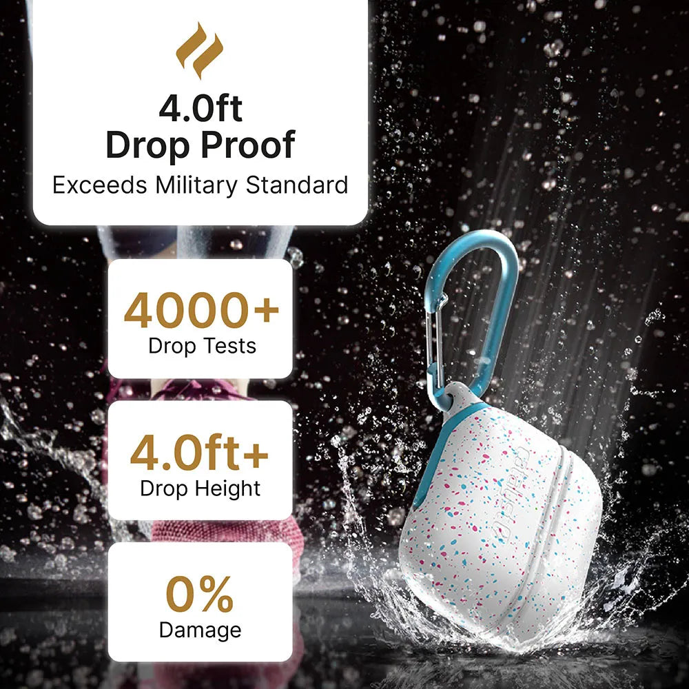 AirPods Pro (Gen 2/1) - Waterproof Case + Carabiner
