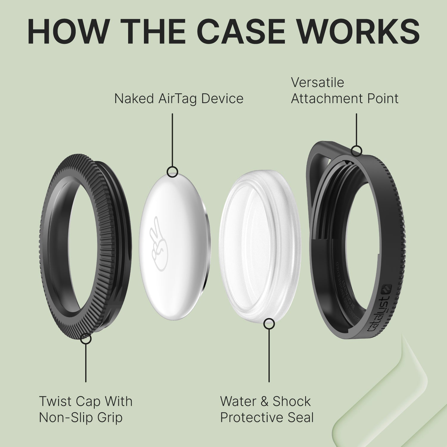 AirTag - Total Protection Case, Hang-It