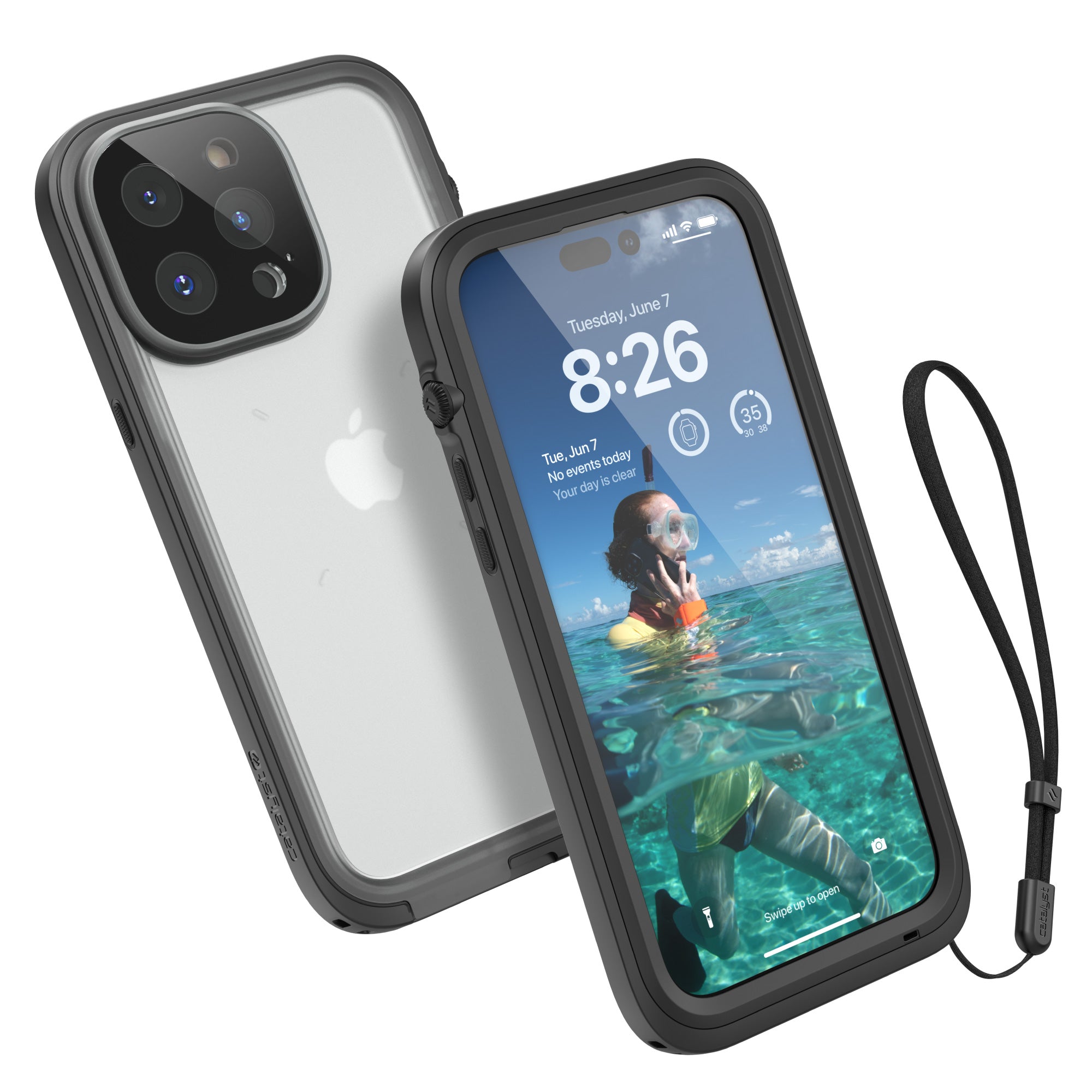 CATIPHO14BLKLP-FBA | Catalyst iPhone 14 Pro Max Waterproof Case Total Protection Hero Image