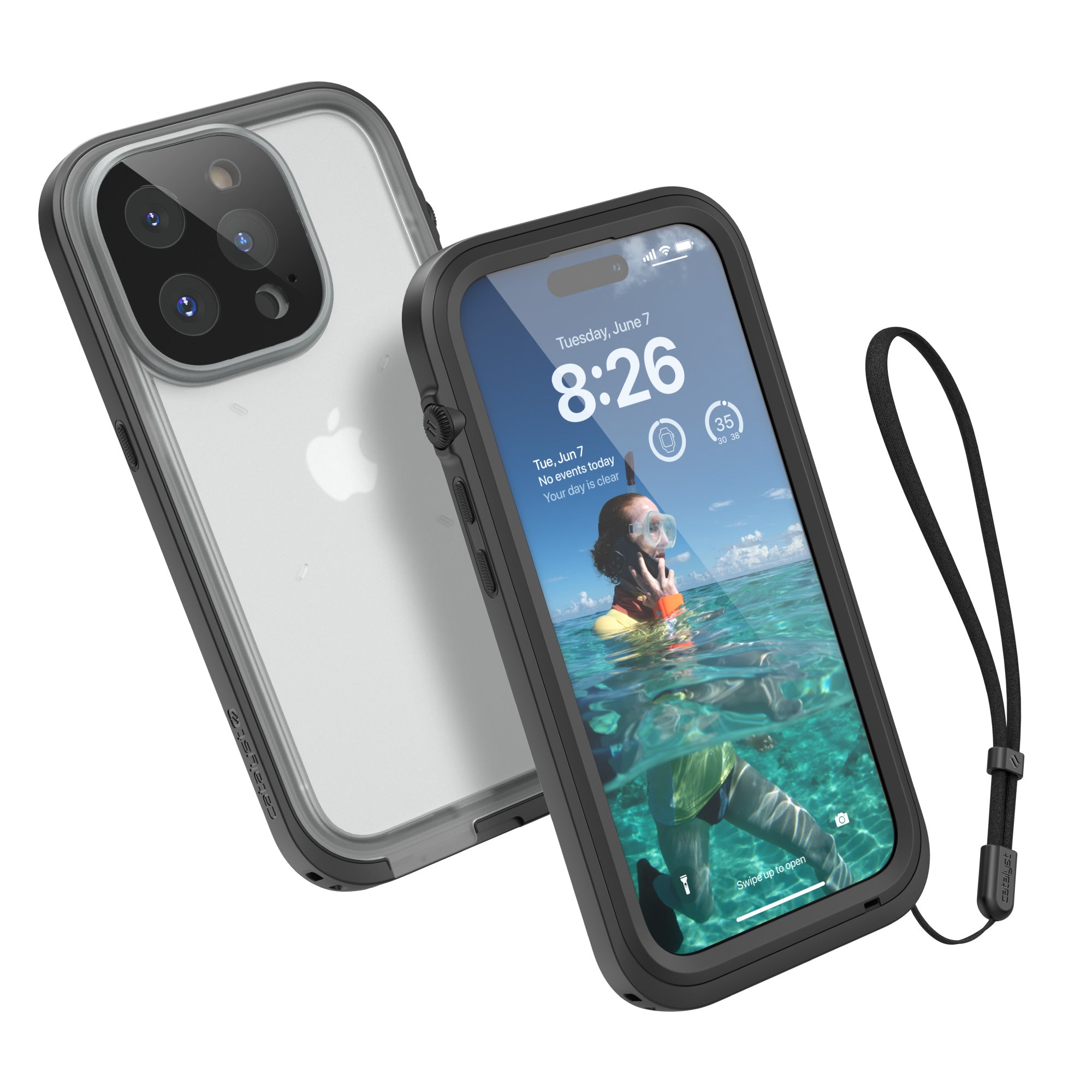 CATIPHO14BLKMP-FBA | Catalyst iPhone 14 Pro Waterproof Case Total Protection Hero Image