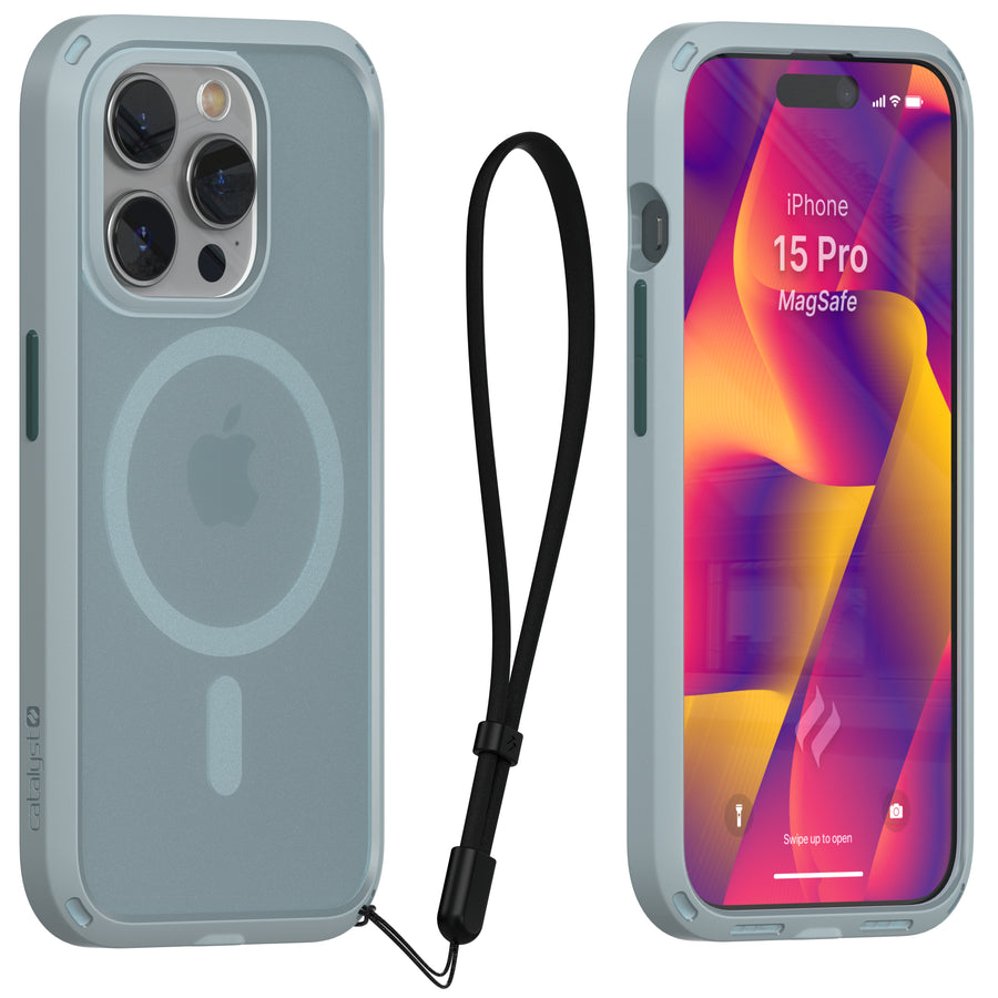 CATDMSPH15GRNMP-FBA | iPhone 15 Pro in Catalyst Influence Case, MagSafe Compatible