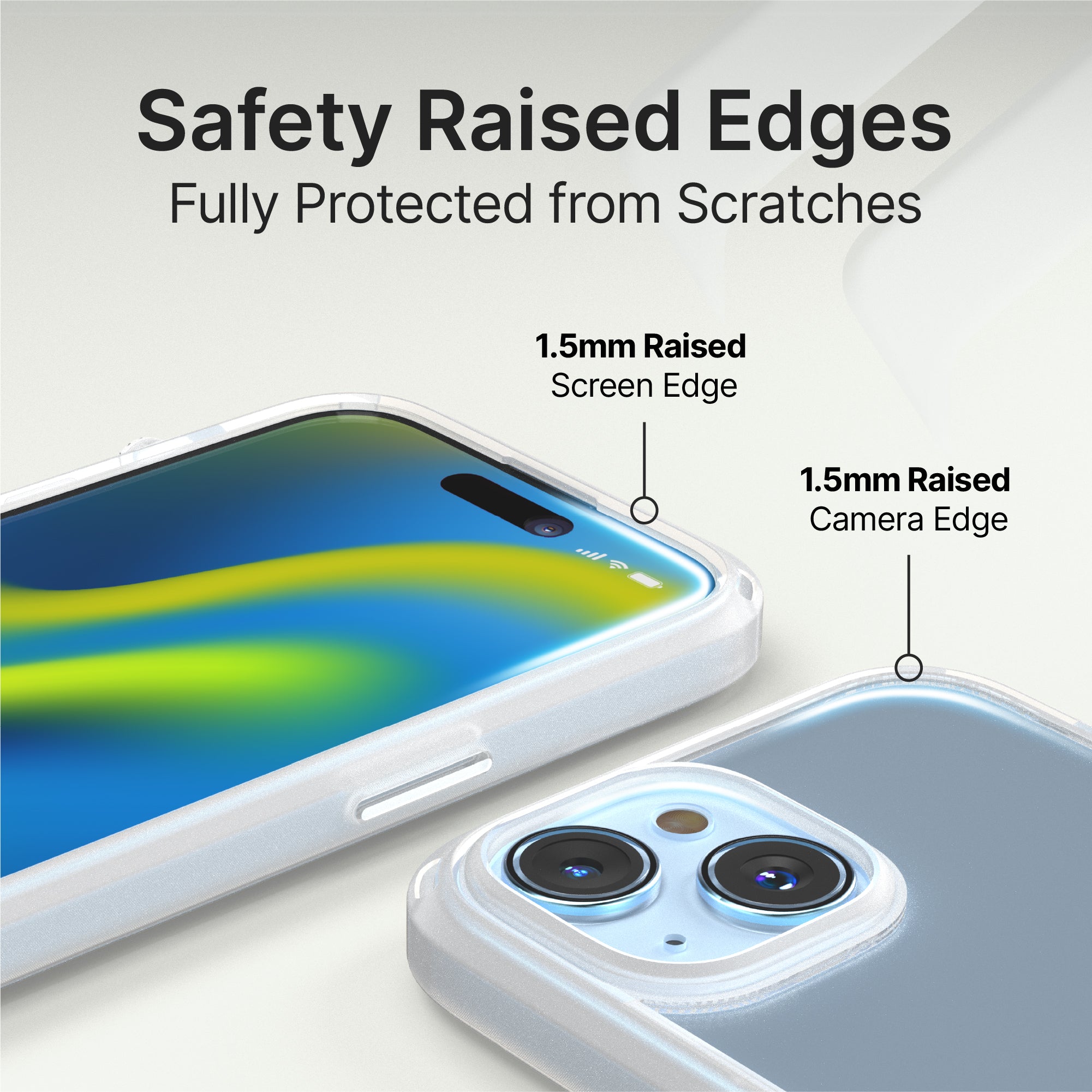 Just in Case Verre Trempé Edge To Edge Protection D'Écran Apple iPhone 15  Pro 