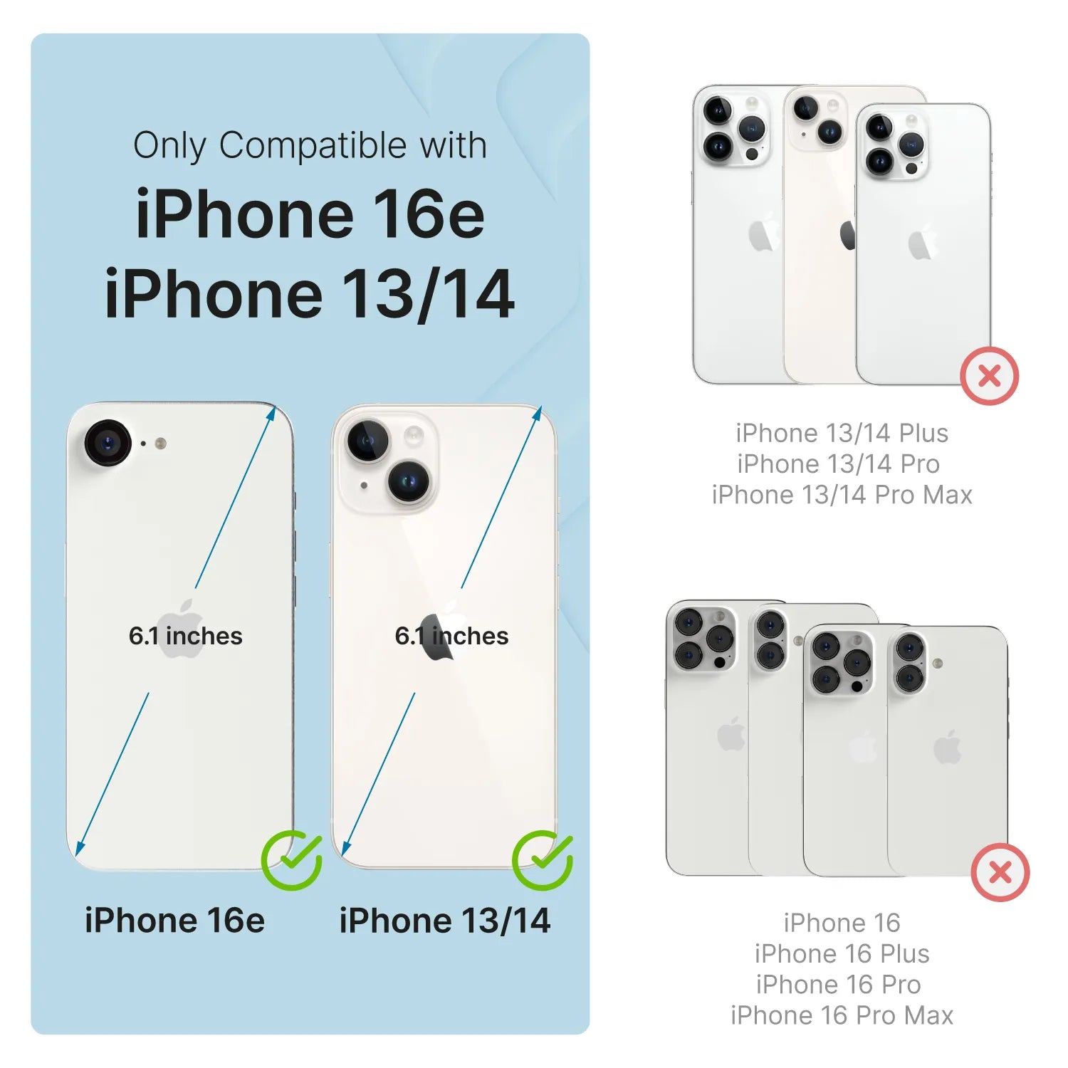 iPhone 16e / 14 / 13 - Tempered Glass Screen Protector-UK