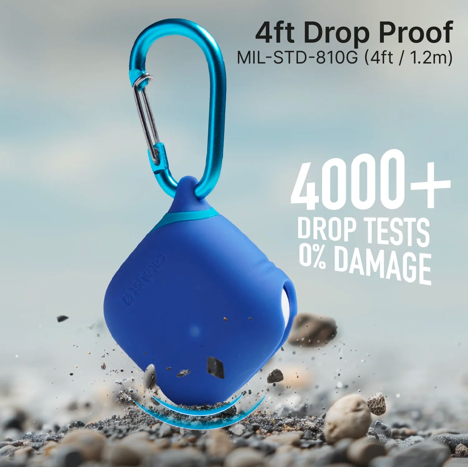 AirPods (Gen 4) - Waterproof Case + Carabiner-CA
