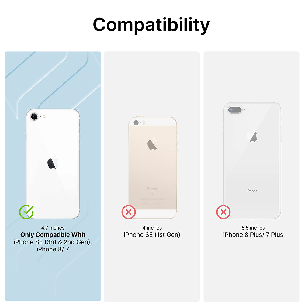 iPhone SE (Gen 3/2), iPhone 8, iPhone 7 - Tempered Glass Screen Protector
