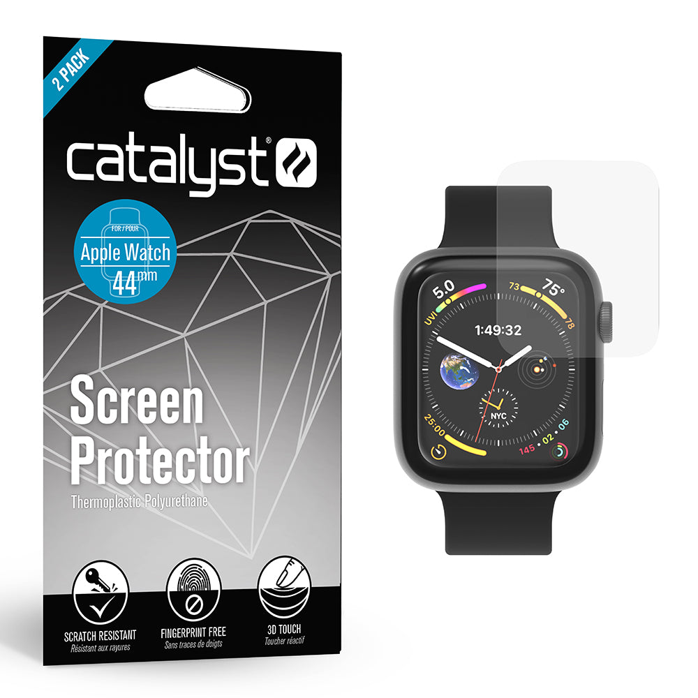 44mm - Screen Protector (2 Pack) for Apple Watch Series 6/5/4/SE (Gen 2/1)-UK