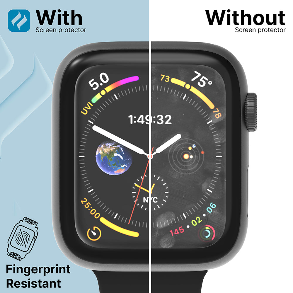 44mm - Screen Protector (2 Pack) for Apple Watch Series 6/5/4/SE (Gen 2/1)-UK