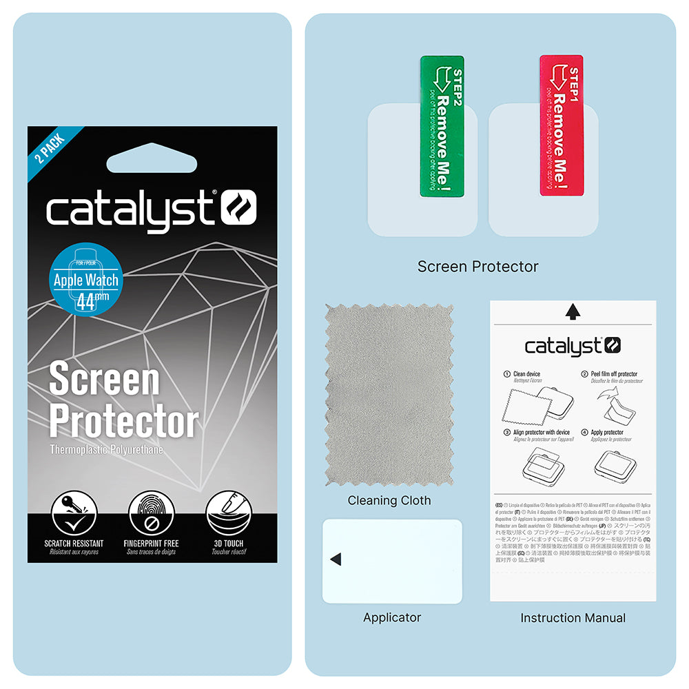 44mm - Screen Protector (2 Pack) for Apple Watch Series 6/5/4/SE (Gen 2/1)-UK