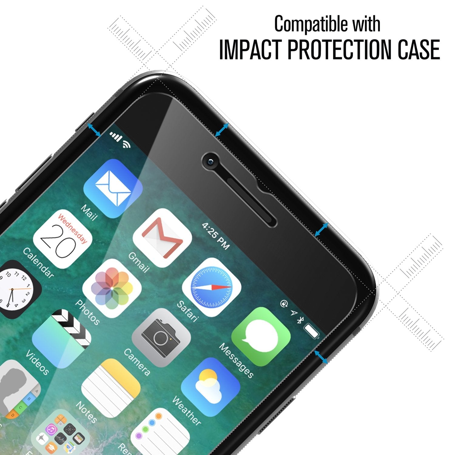 CATGLASIPHO8 | Tempered Glass Screen Protector for iPhone 8