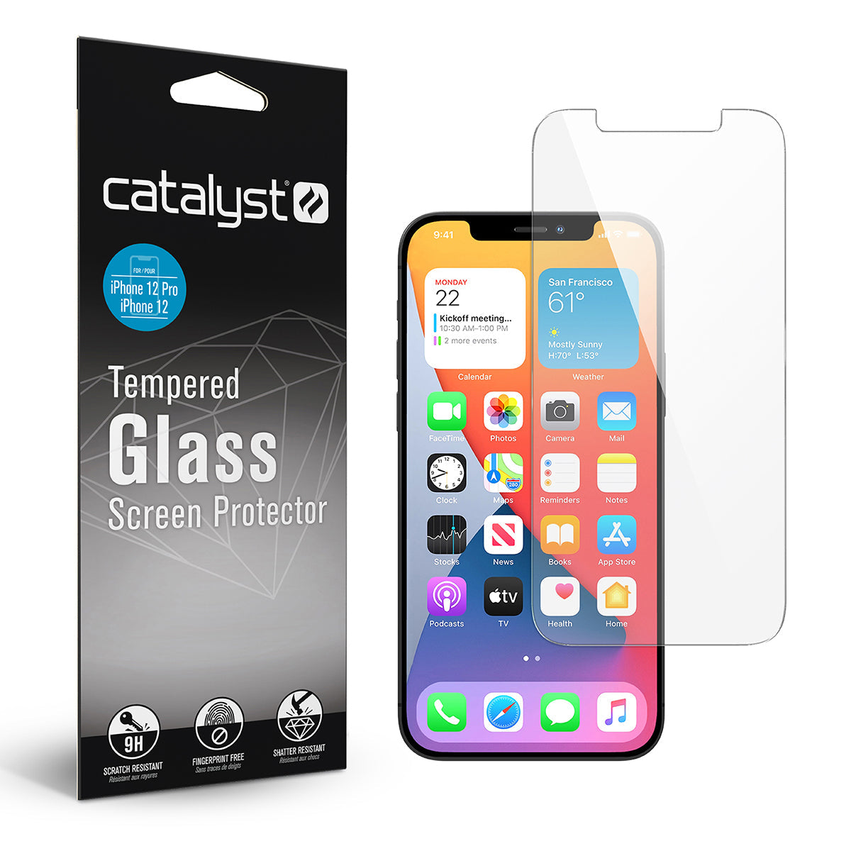 iPhone 12/12 Pro - Tempered Glass Screen Protector-CA