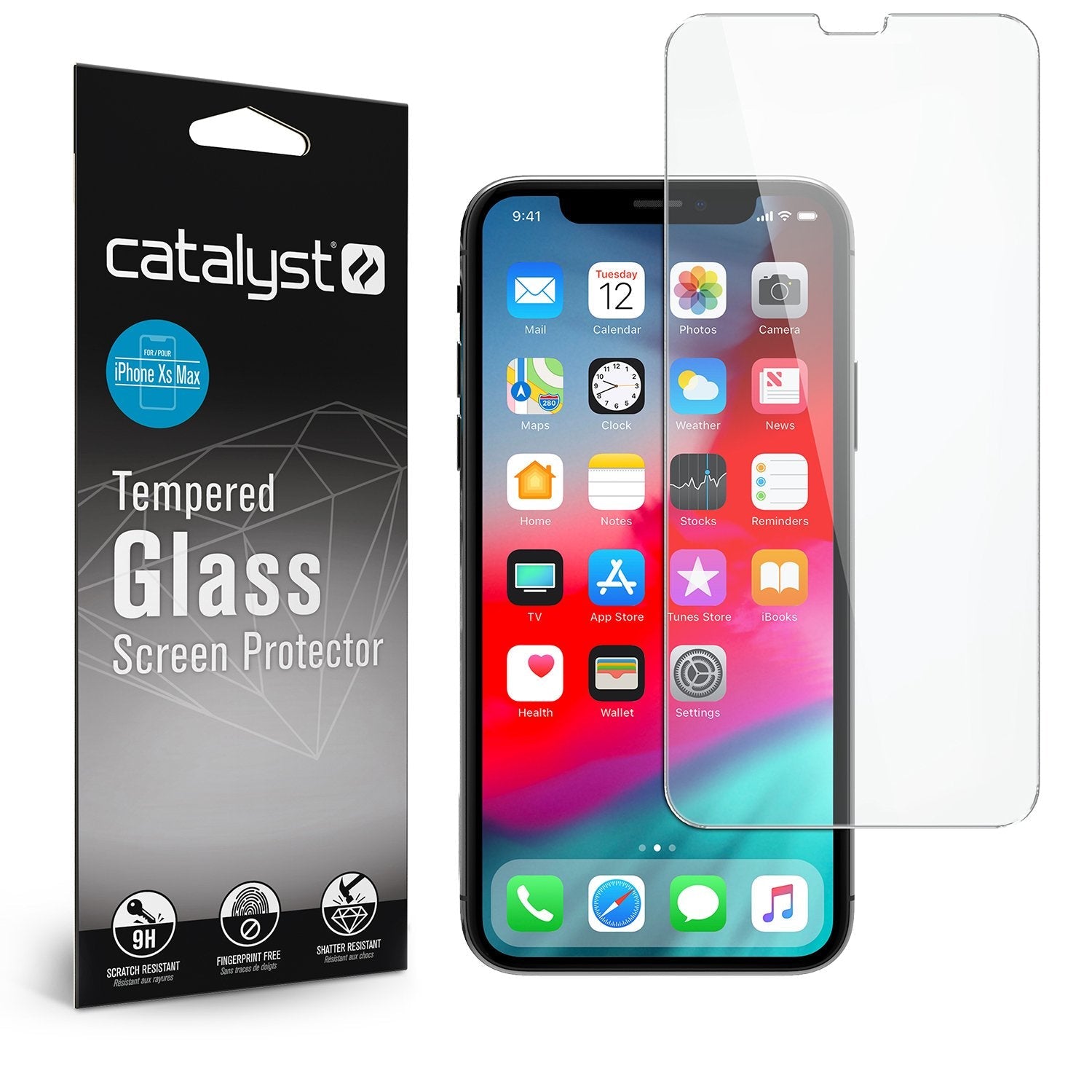 CATGLASIPHOXL | Tempered Glass Screen Protector for iPhone Xs Max & 11 Pro Max