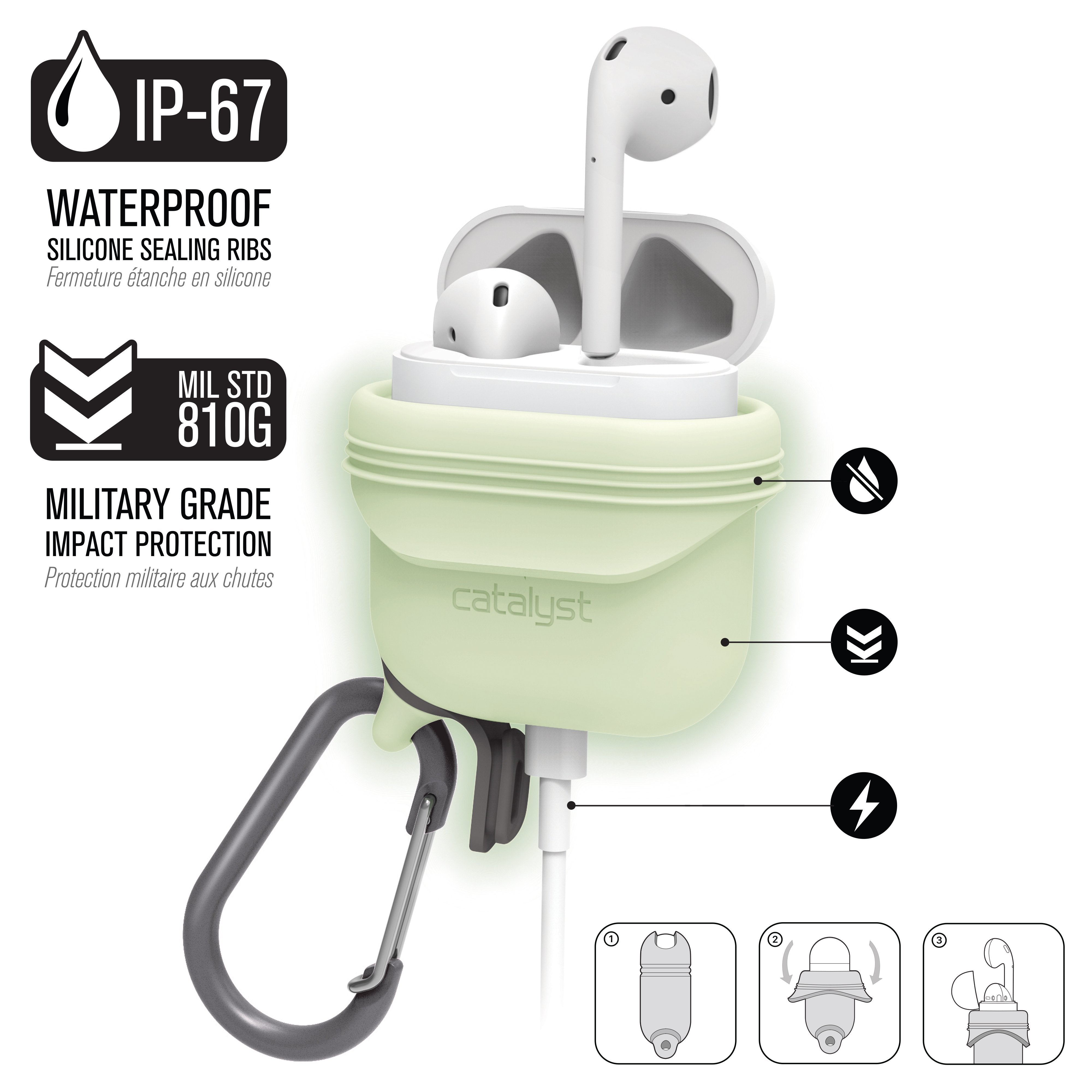 CATAPLAPDGITD | Special Edition Waterproof Case for AirPods