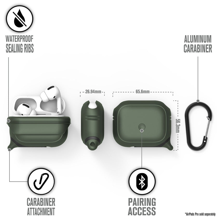 CATAPDPROGRN | Waterproof Case for AirPods Pro