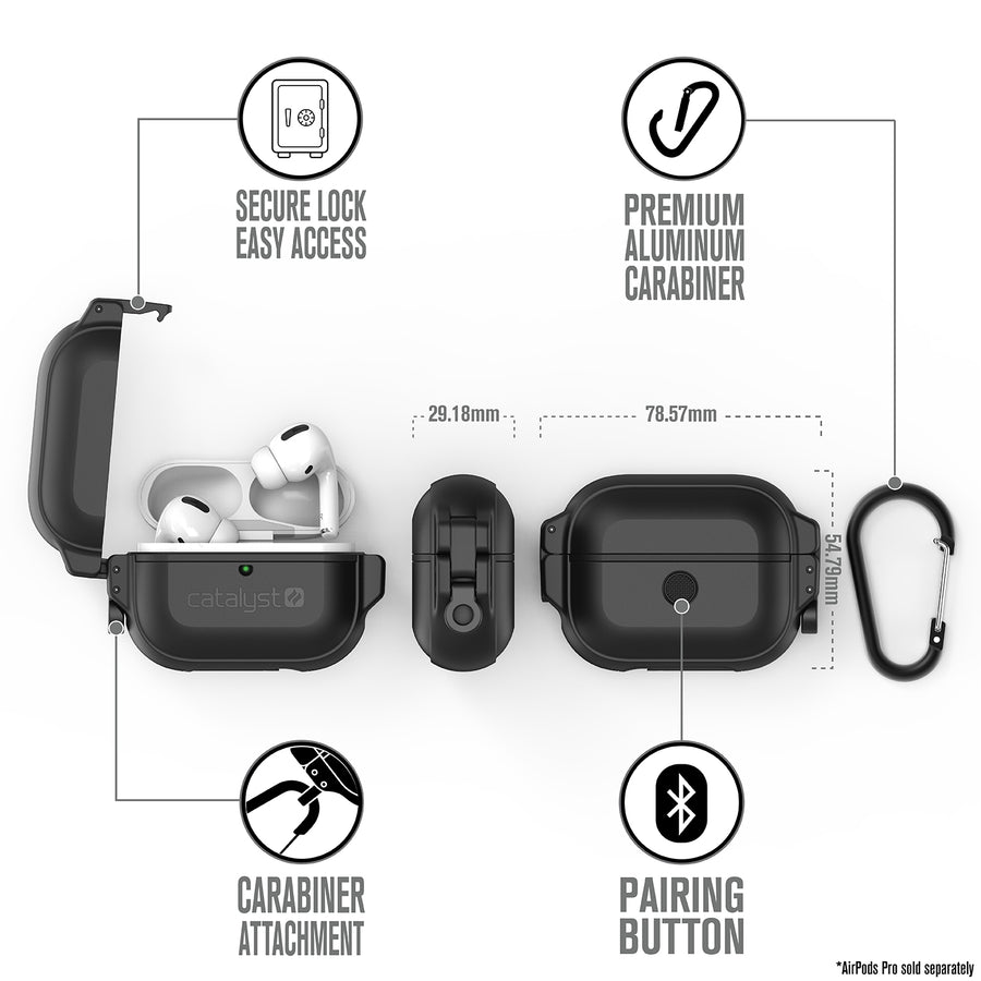 CAT100APDPROBLK | AirPods Pro 100m | Black