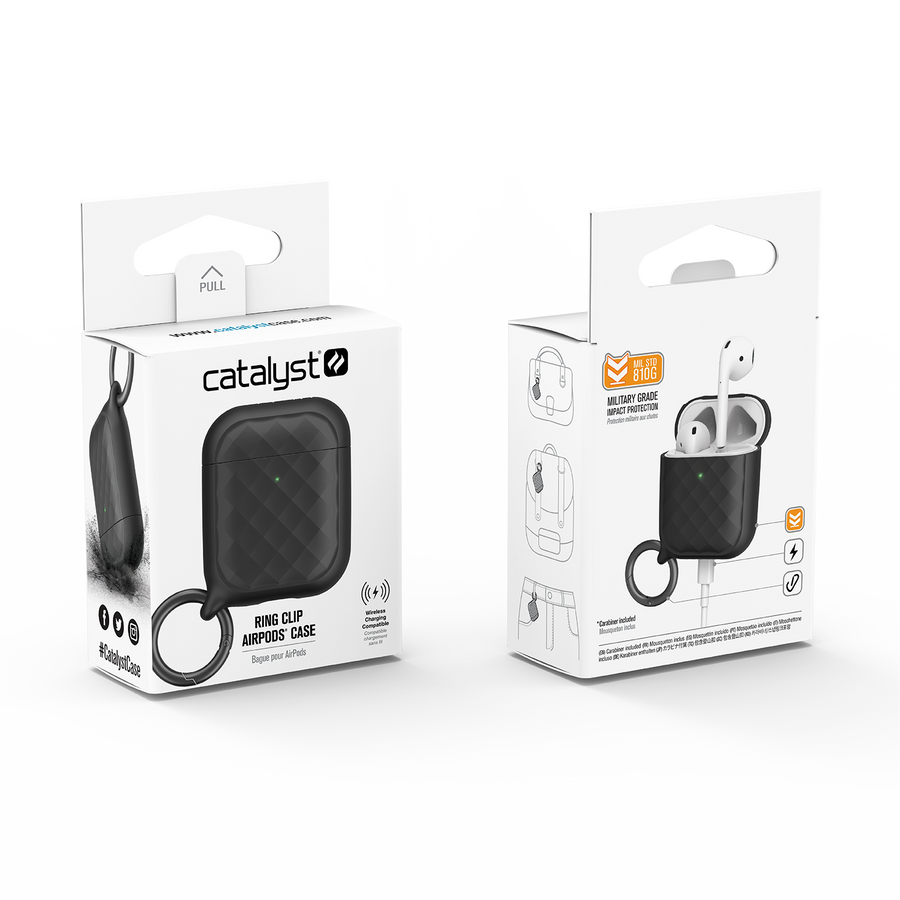 CATAPDCIRBLK | Clip Ring Case for AirPods