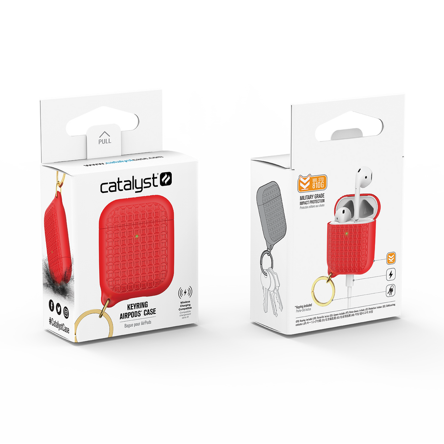 CATAPDKEYRED | Keyring Case for AirPods