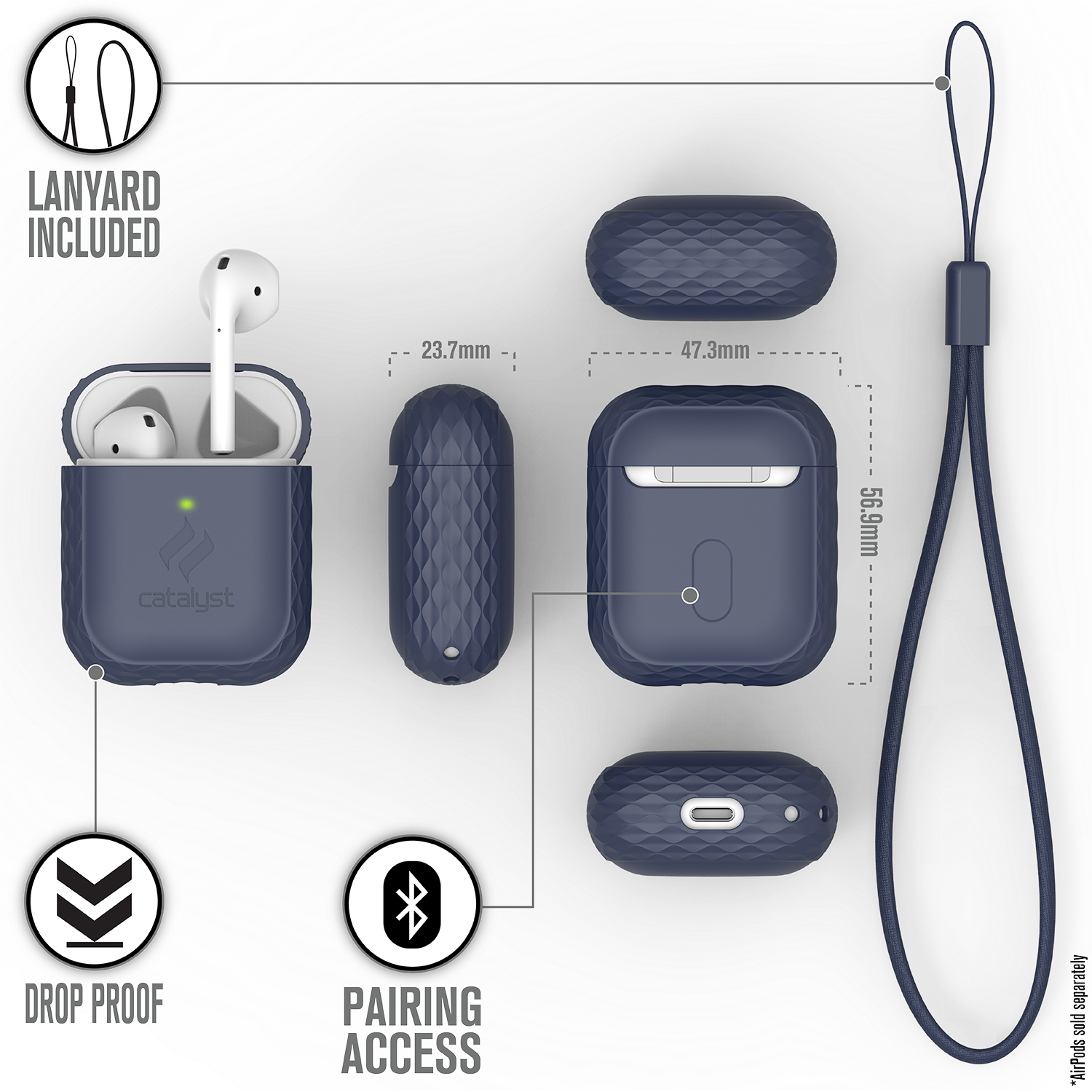 CATAPDLANNAV | Lanyard Case for AirPods