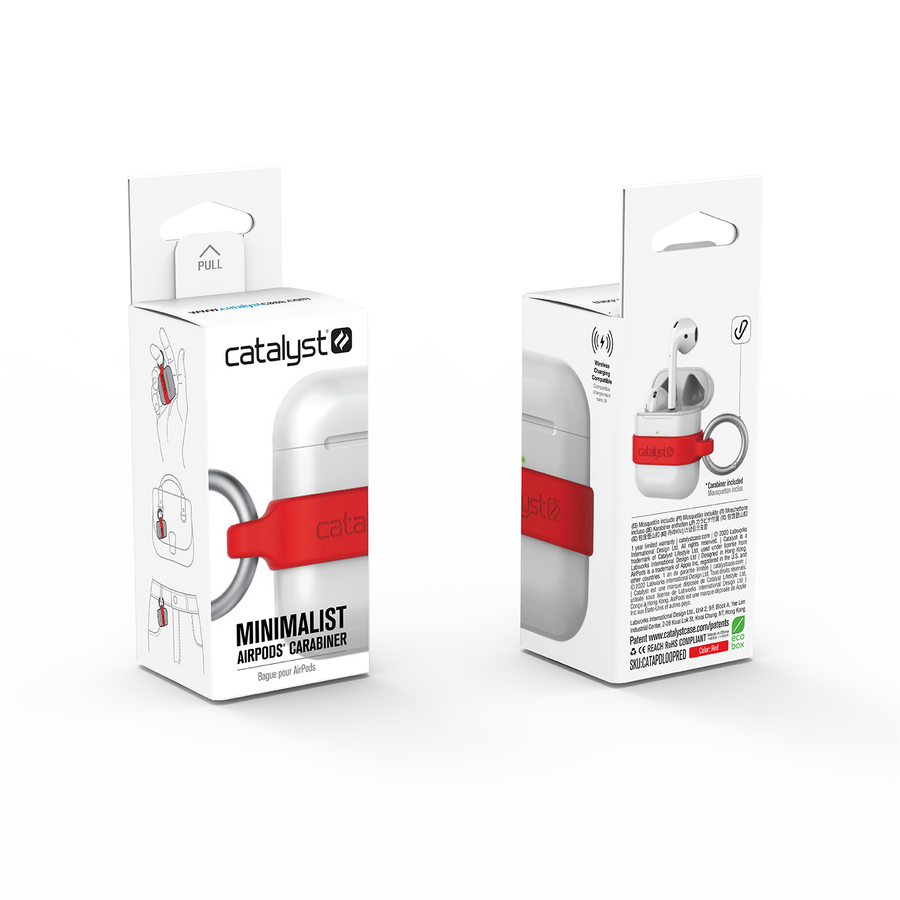 CATAPDLOOPRED | Minimalist Case for AirPods