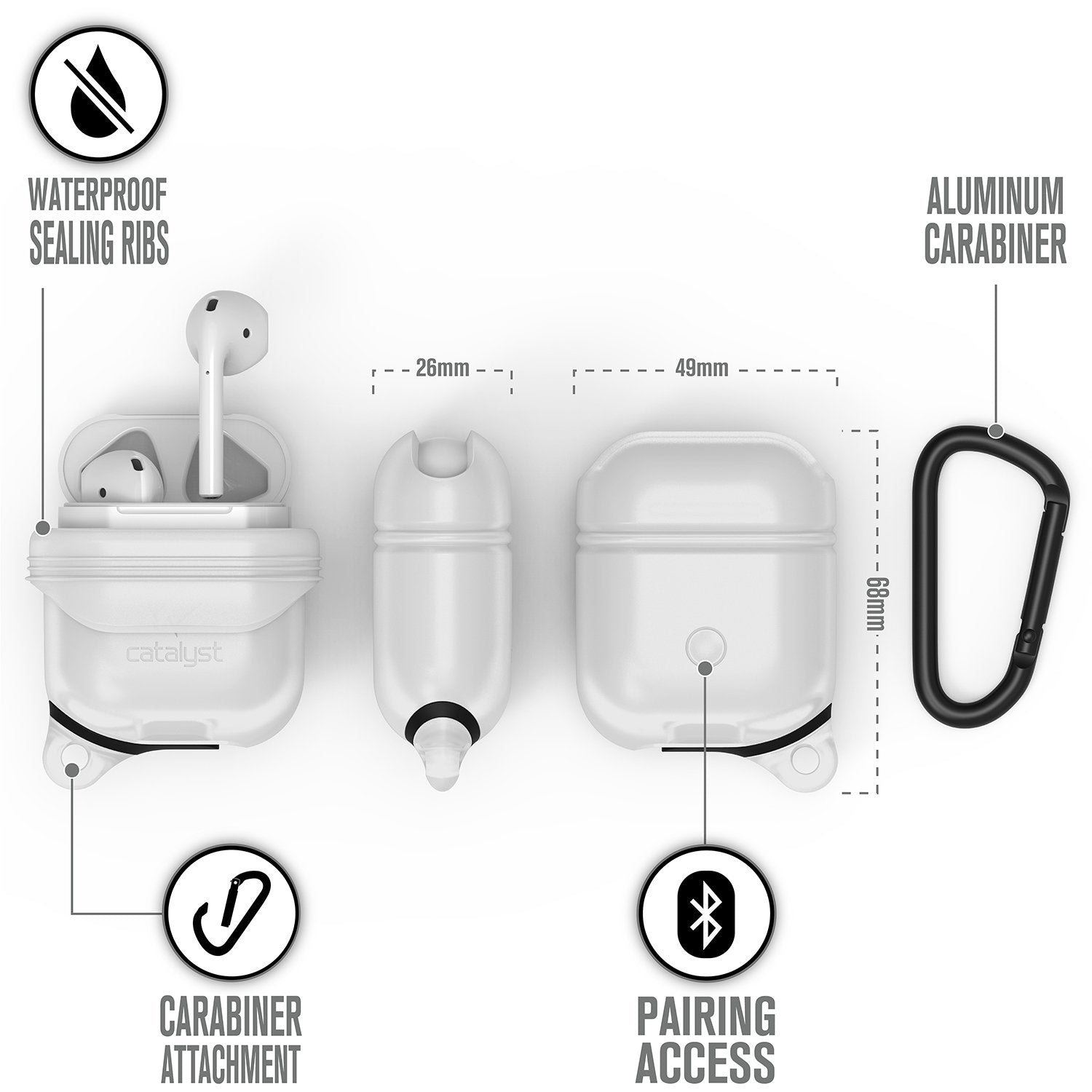 CATAPDWHT | Waterproof Case for AirPods