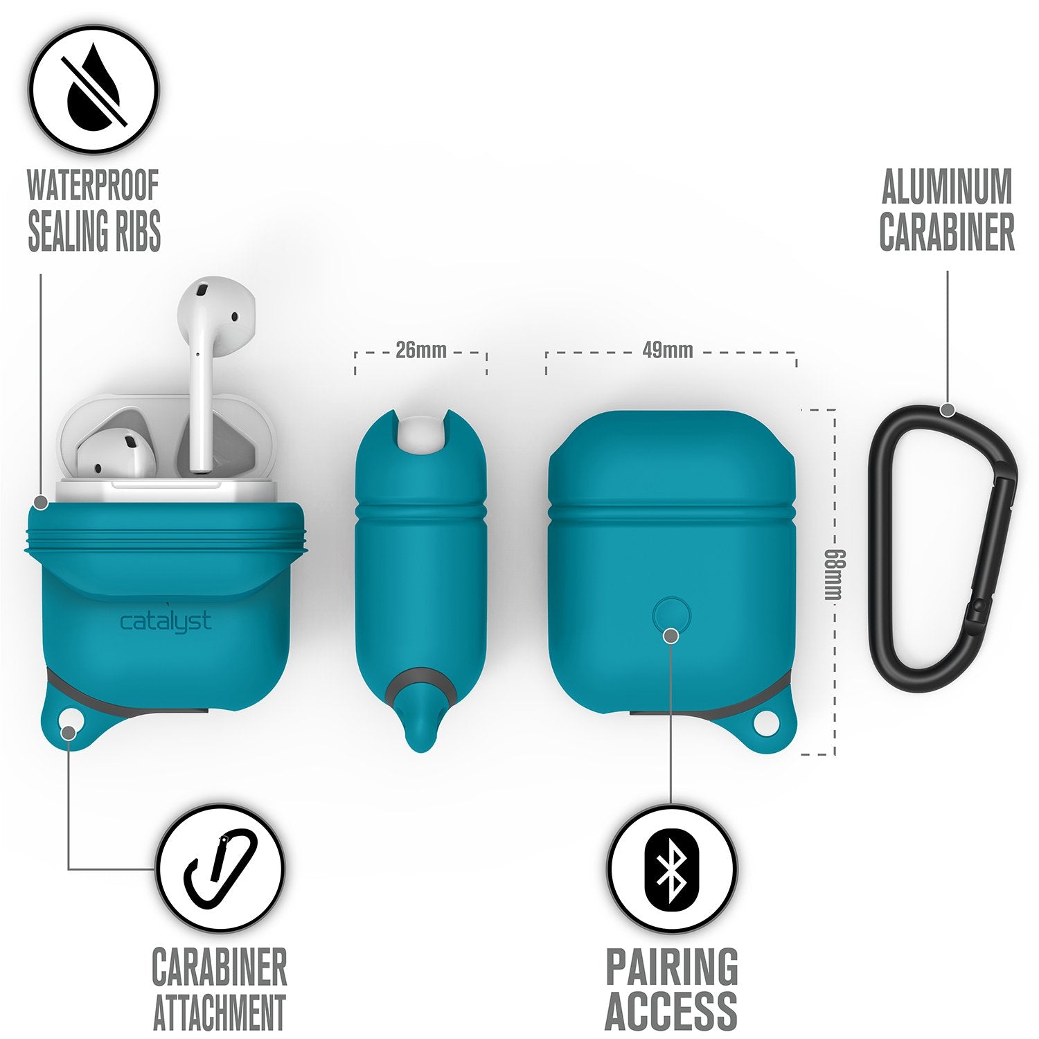 CATAPDTEAL | Waterproof Case for AirPods