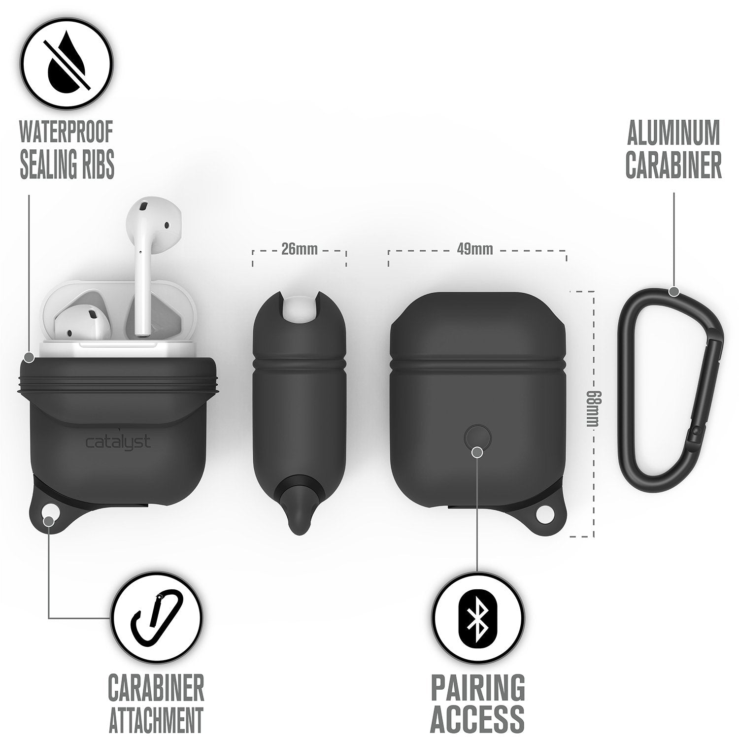 CATAPDGRY | Waterproof Case for AirPods