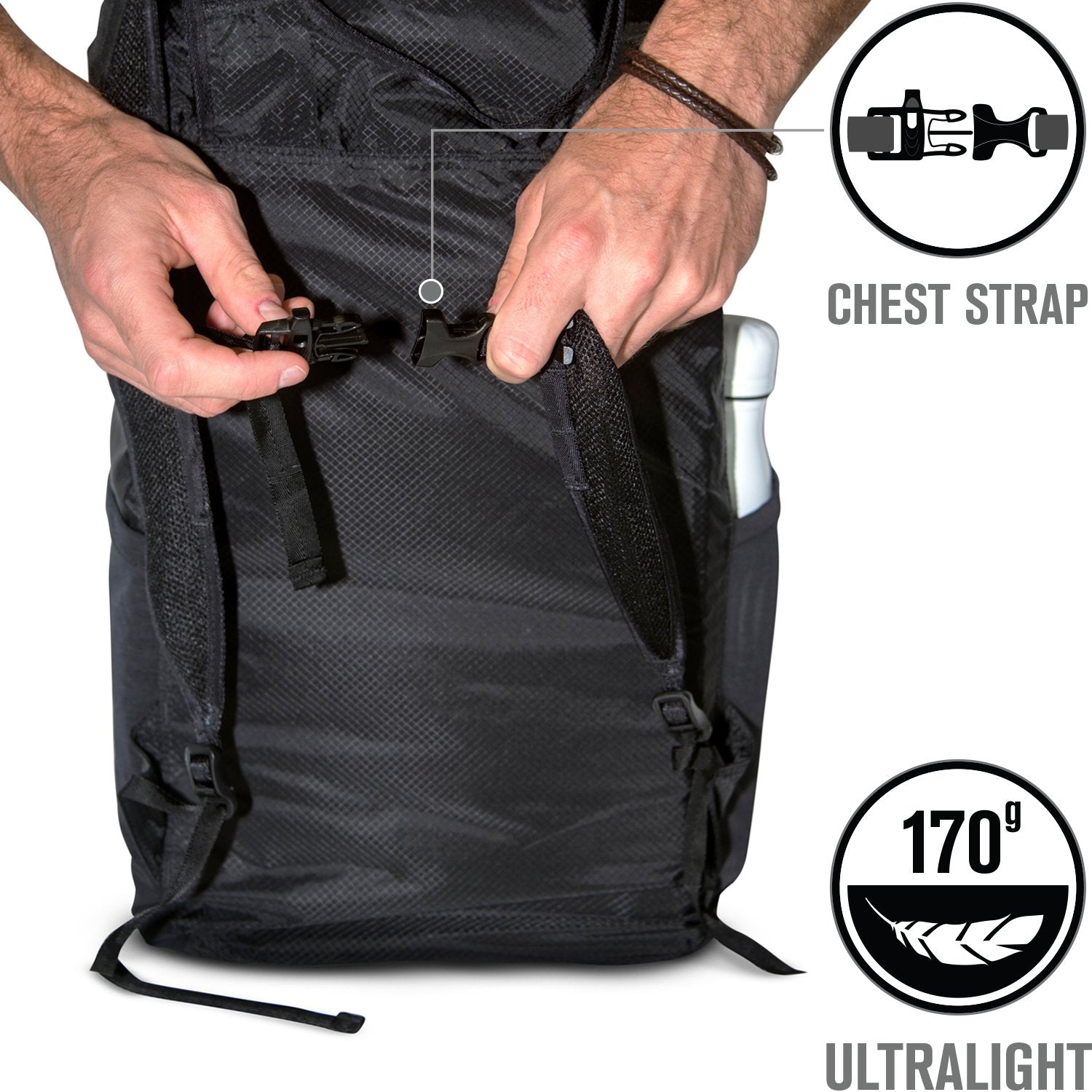 CAT20LWBPBLK | Waterproof 20L Backpack