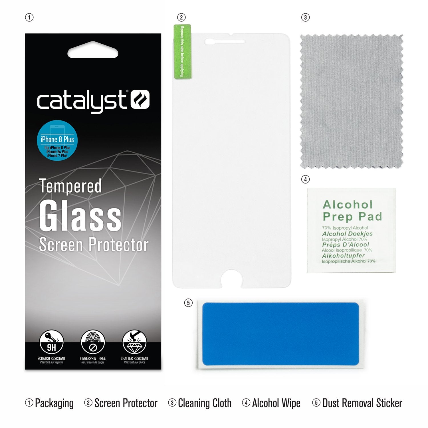 CATGLASIPHO8+ | Tempered Glass Screen Protector for iPhone 8 Plus