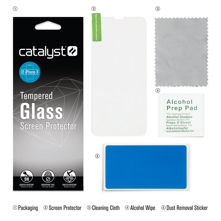 CATGLASIPHOX | Tempered Glass Screen Protector for iPhone X/Xs/11 Pro
