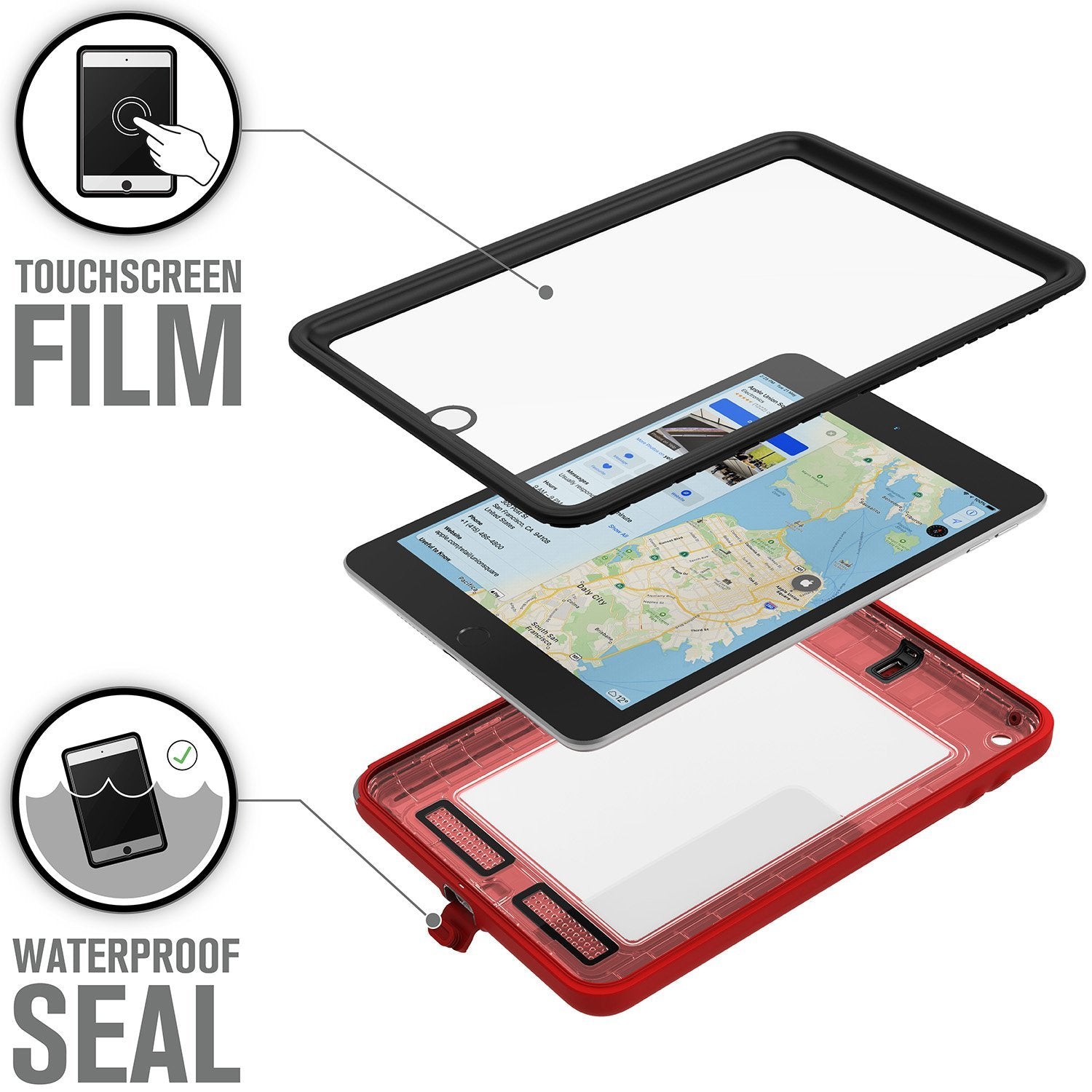 CATIPDMI5RED | Waterproof Case for iPad mini 5