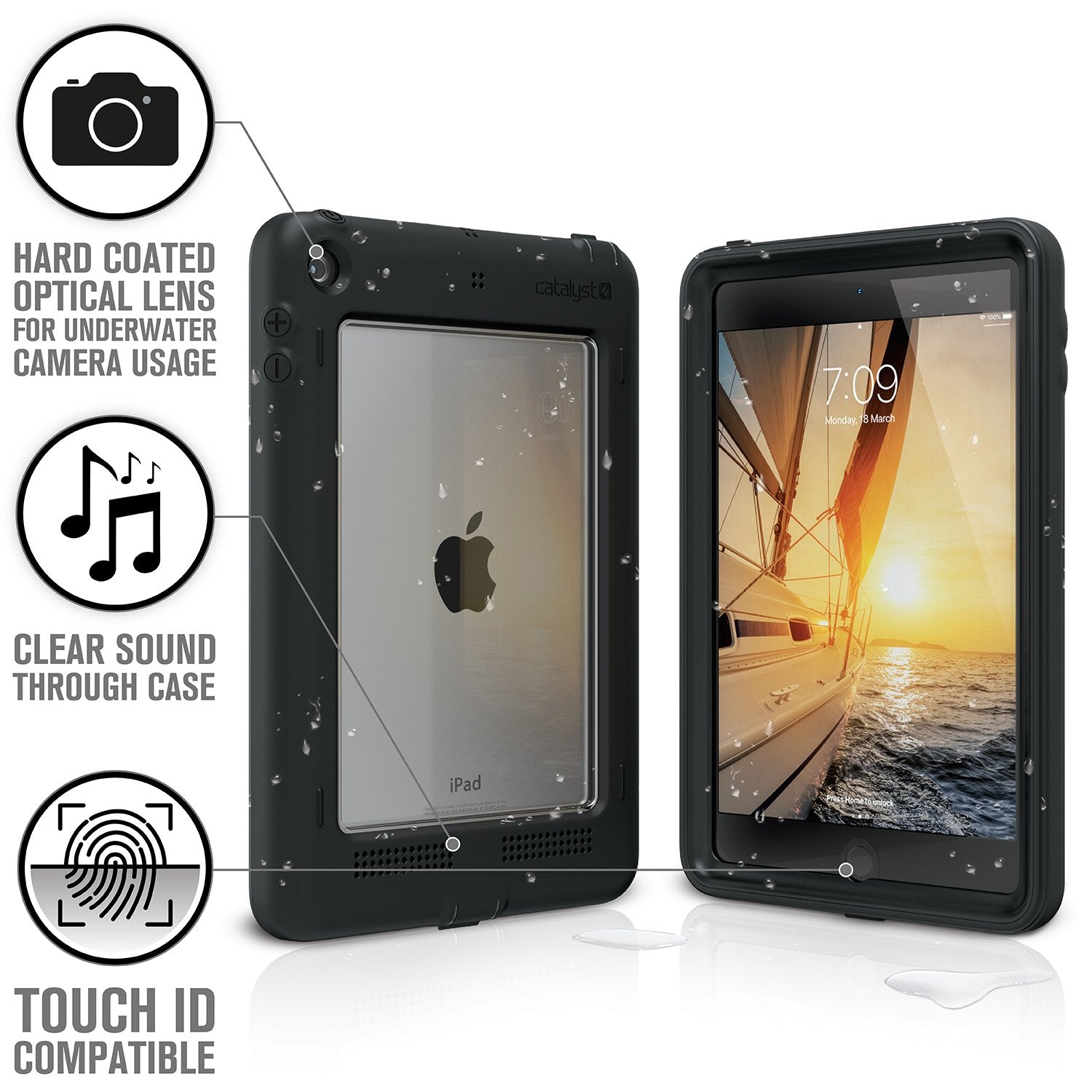 CATIPDMI5BLK | Waterproof Case for iPad mini 5