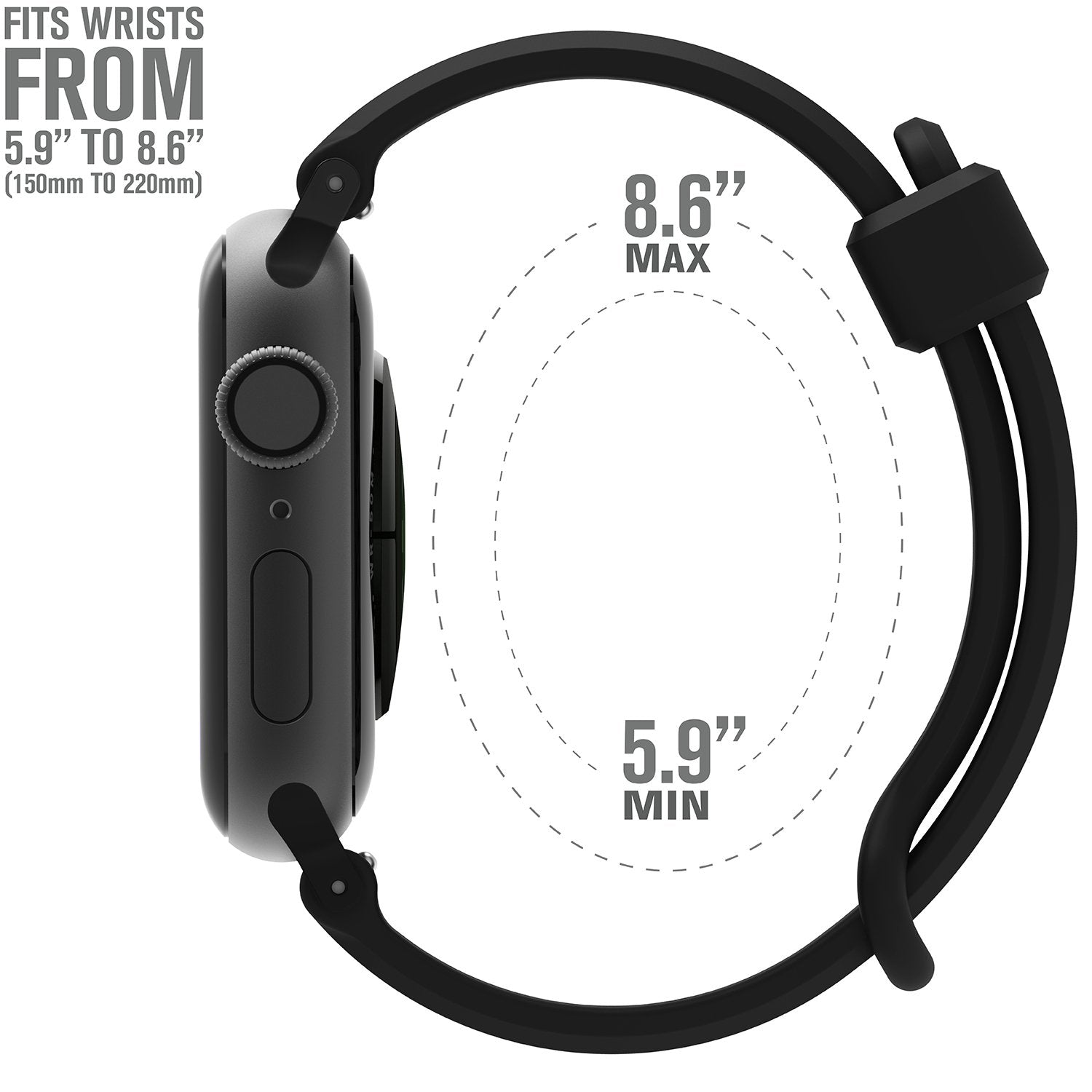 CAT38SBBLK | Catalyst Sport Band for 38 & 40MM Apple Watch