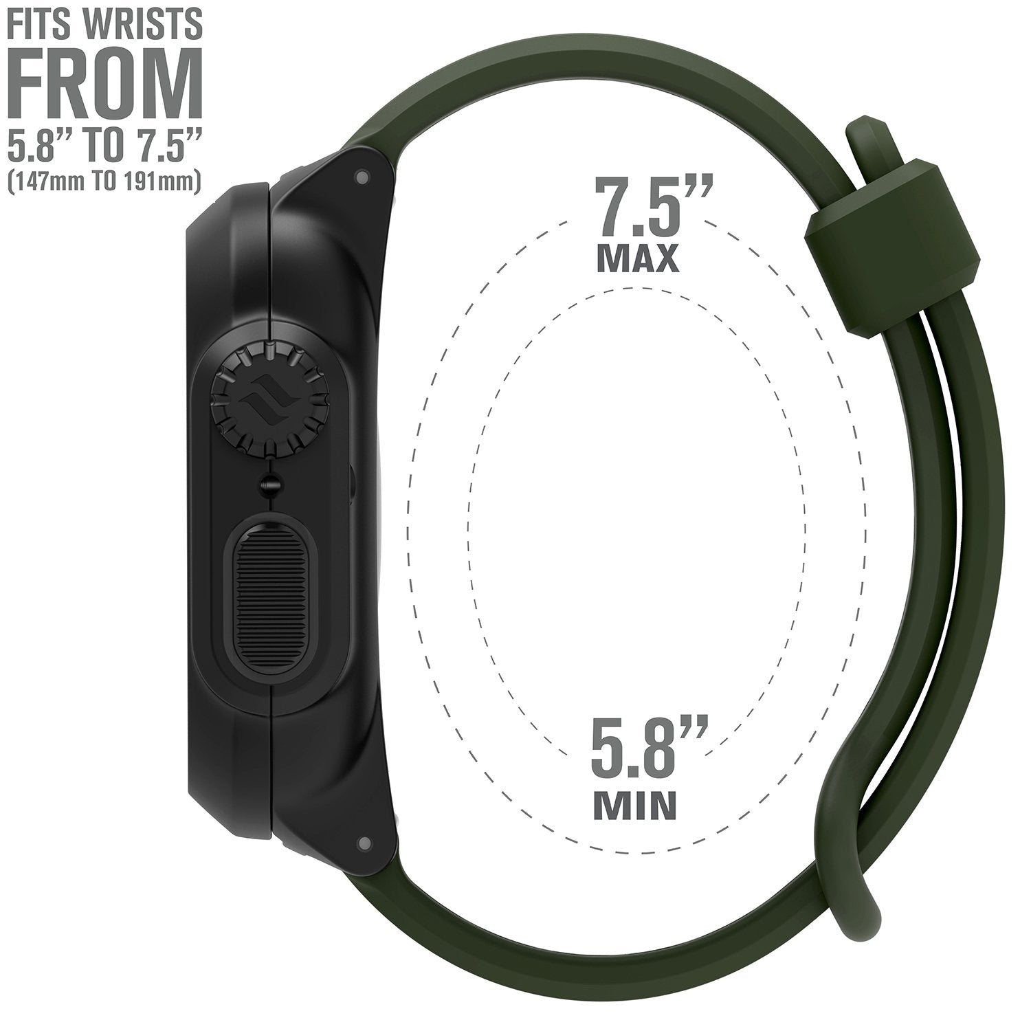 CAT22SBGRN | Sport Band for Waterproof Case 40mm