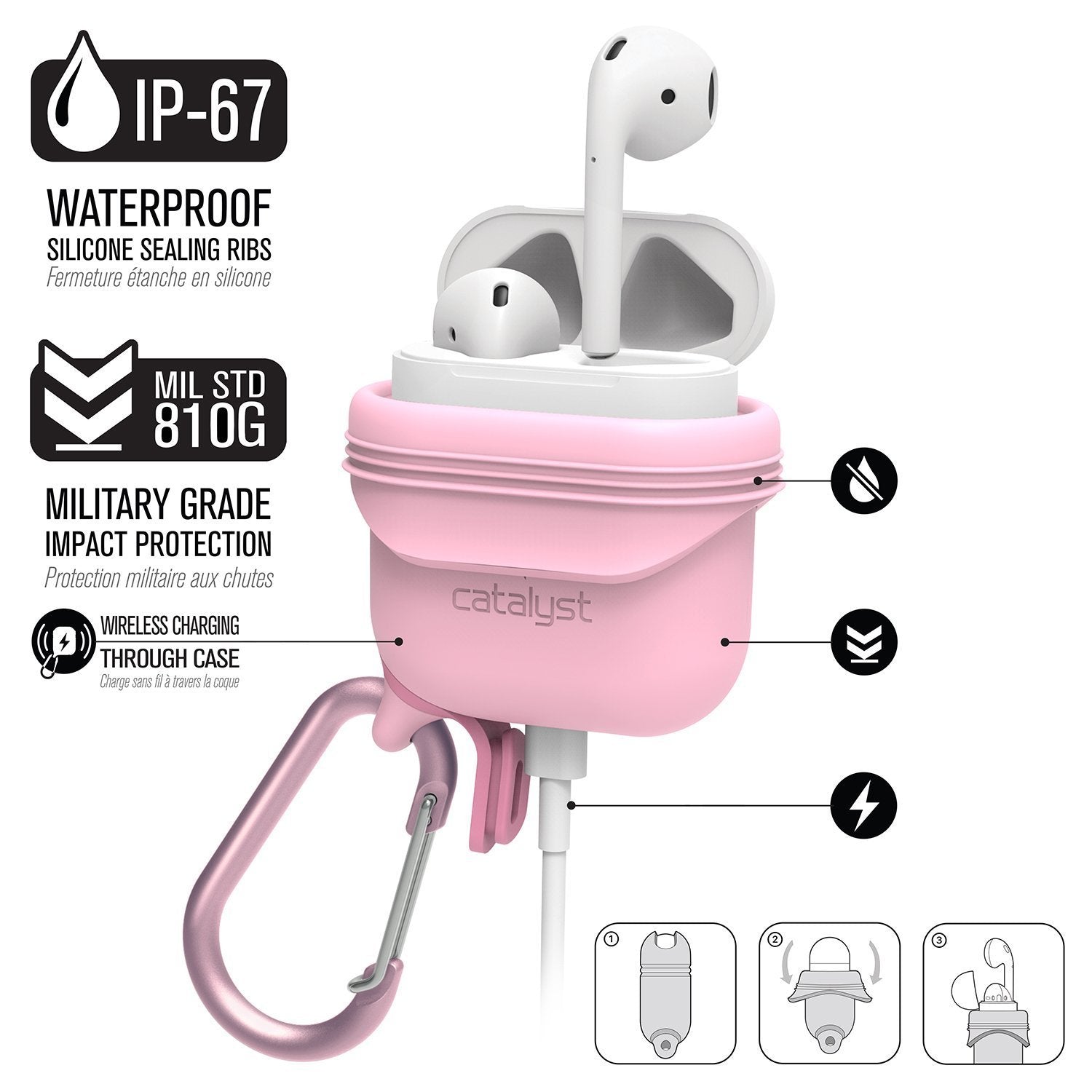 CATAPLAPDMIL | Special Edition Waterproof Case for AirPods