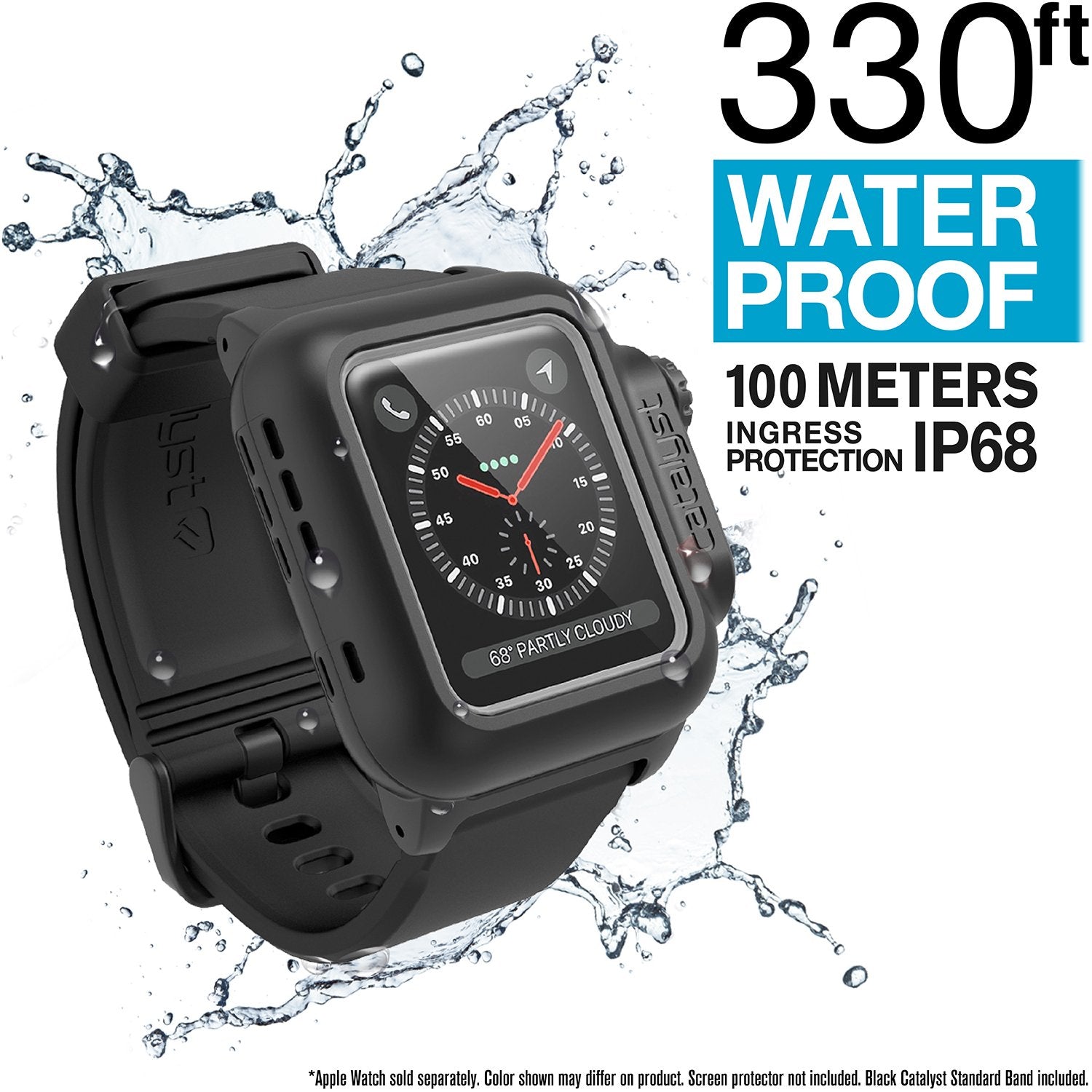 CAT38WAT3BLK | Waterproof Case for 38mm Apple Watch Series 3