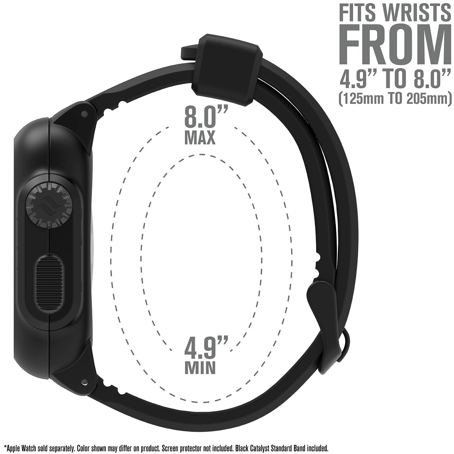 CAT38WAT3BLK | Waterproof Case for 38mm Apple Watch Series 3