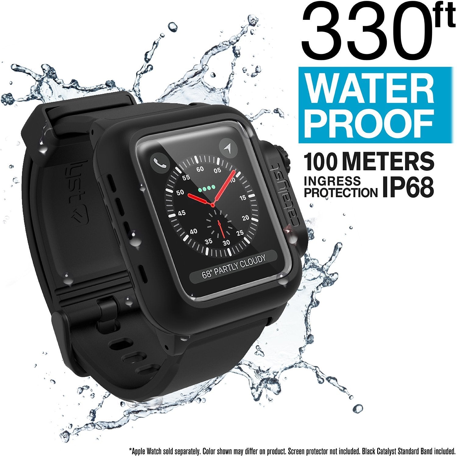 CAT42WAT3BLK | Waterproof Case for 42mm Apple Watch Series 3