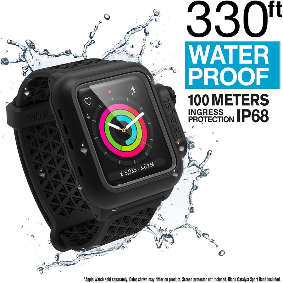 CAT42SBWAT3BLK | Waterproof Case for 42mm Apple Watch Series 3 Sport Band